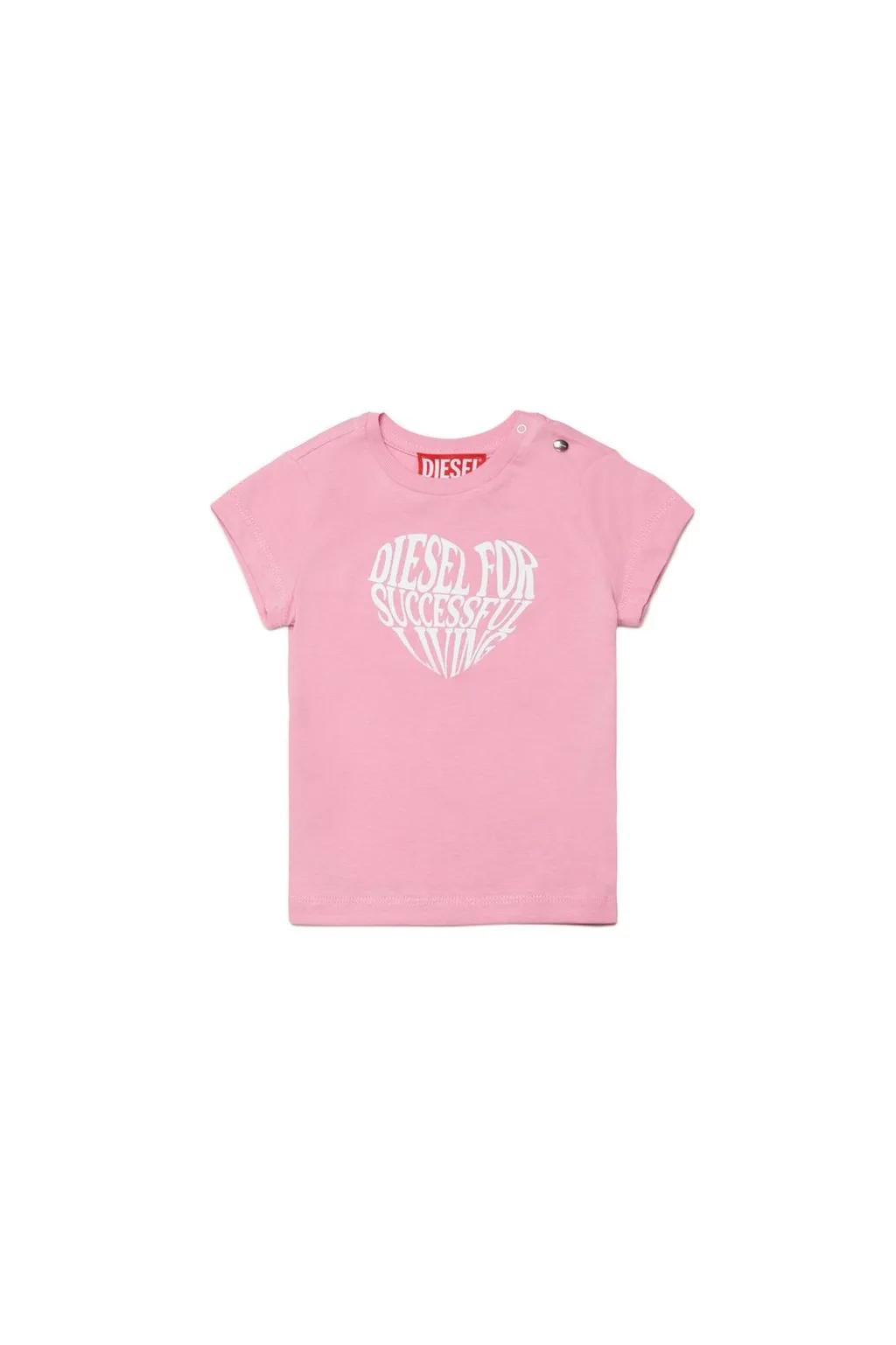 Diesel Kids Logo Printed Crewneck T-Shirt