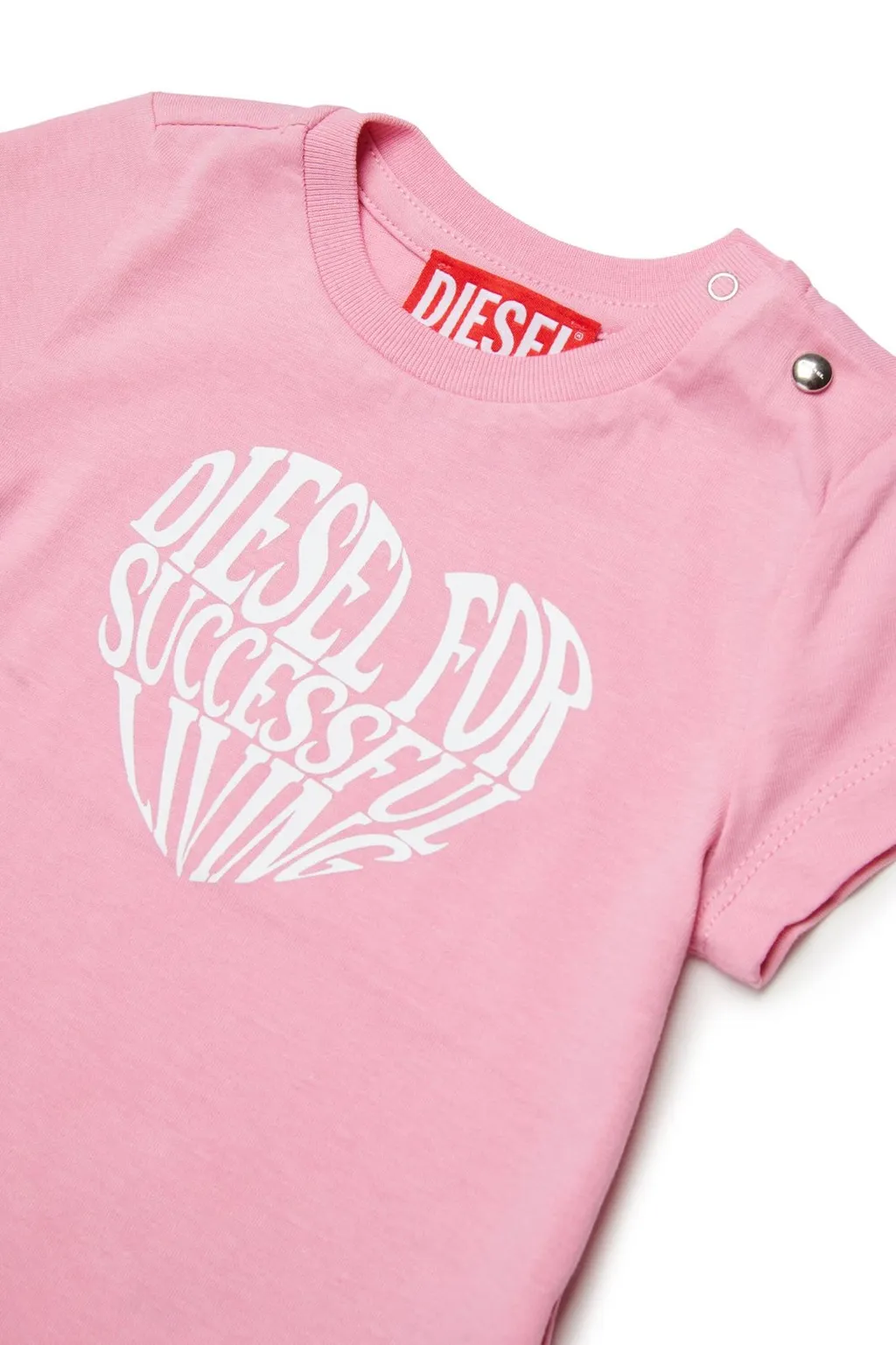 Diesel Kids Logo Printed Crewneck T-Shirt
