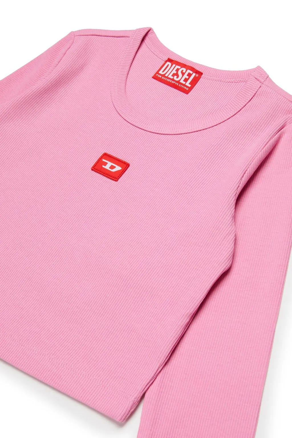 Diesel Kids Long-Sleeved Ribbed-Knitted T-Shirt