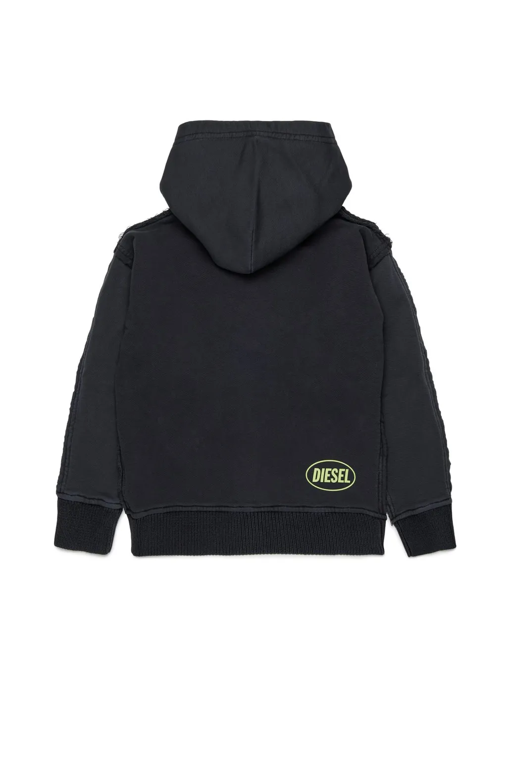 Diesel Kids Ribbed-Knit Zipped Hoodie