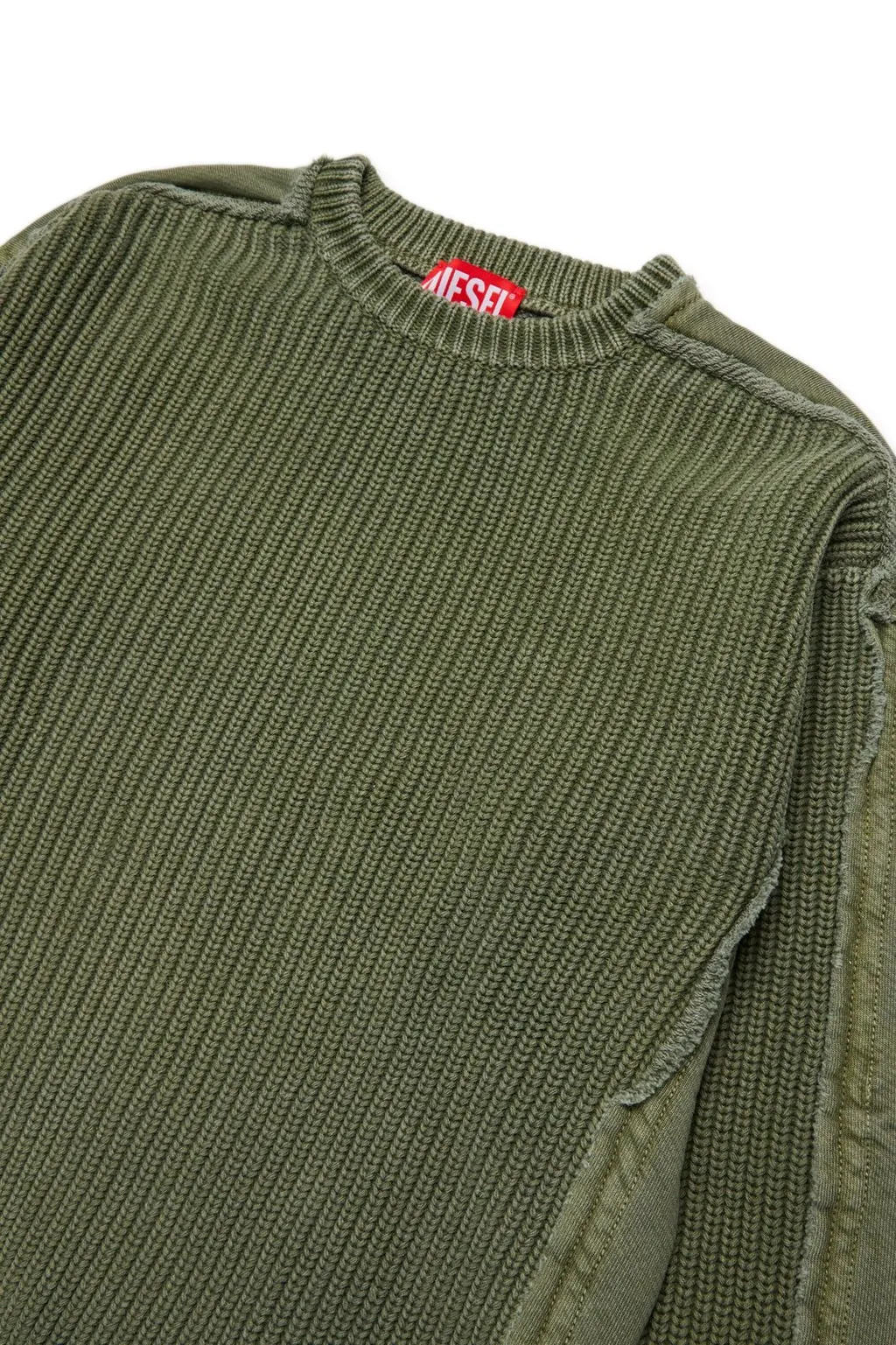 Diesel Kids D-Logo Rubberized Ribbed-Knit Jumper