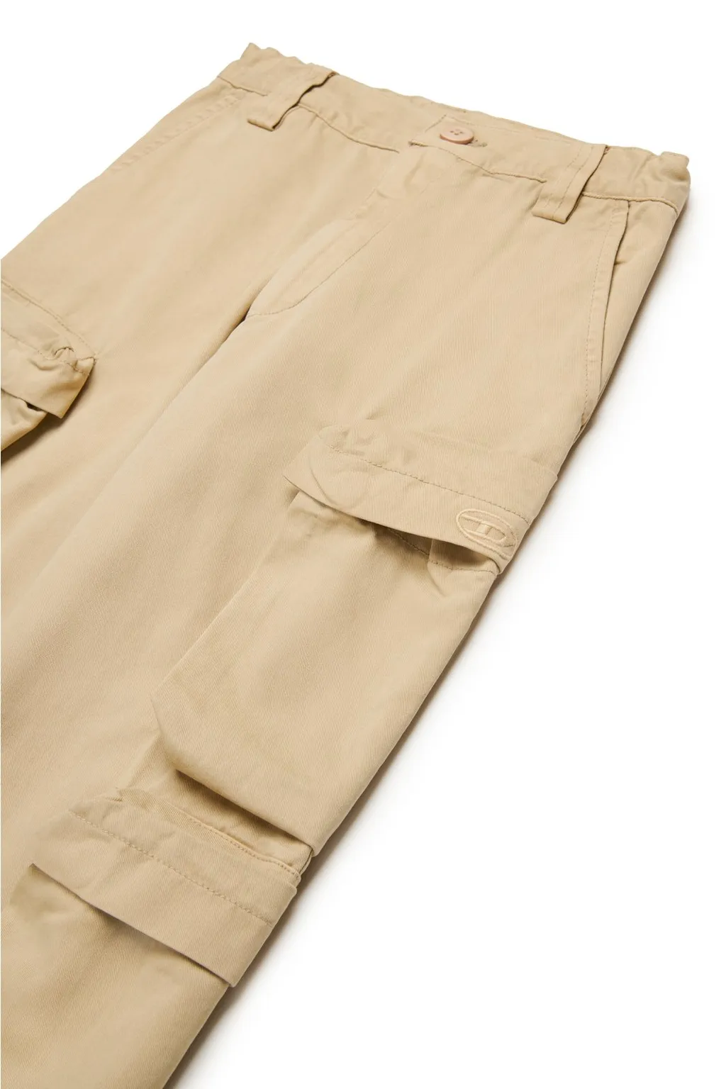 Diesel Kids Oval-D Logo Embroidered Cargo Pants