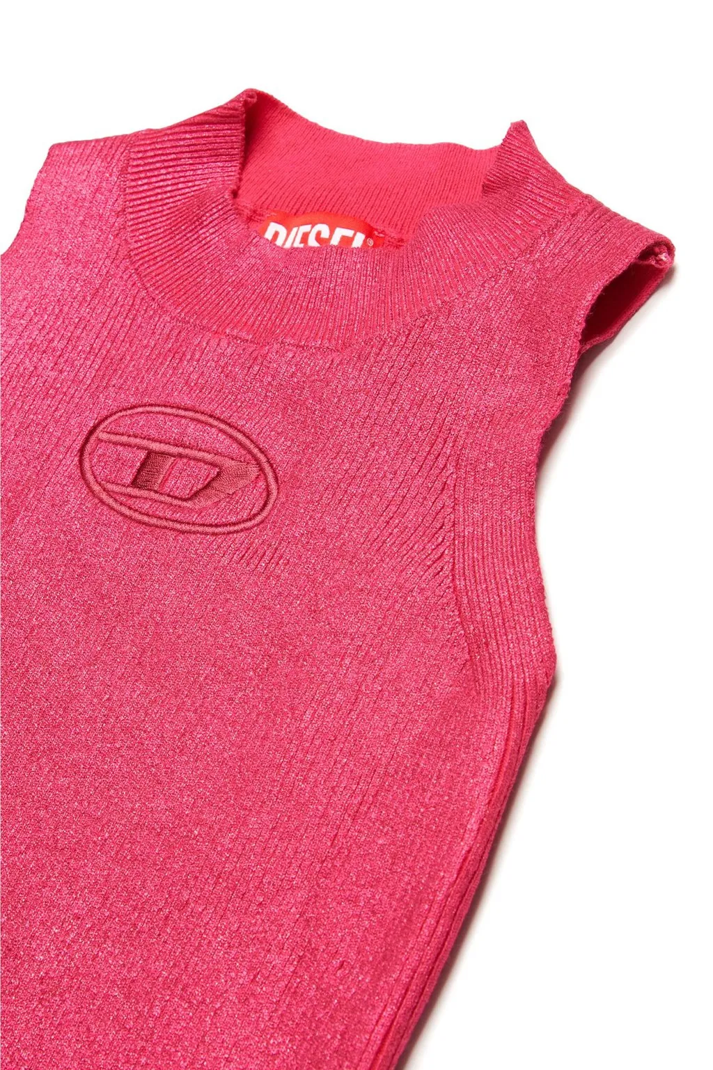 Diesel Kids Oval-D Logo Embroidered Knit Vest