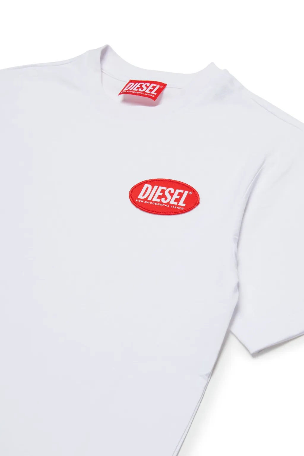 Diesel Kids Logo Patch Crewneck T-Shirt