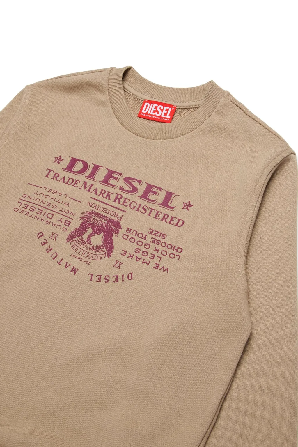 Diesel Kids Logo Printed Crewneck Sweatshirt
