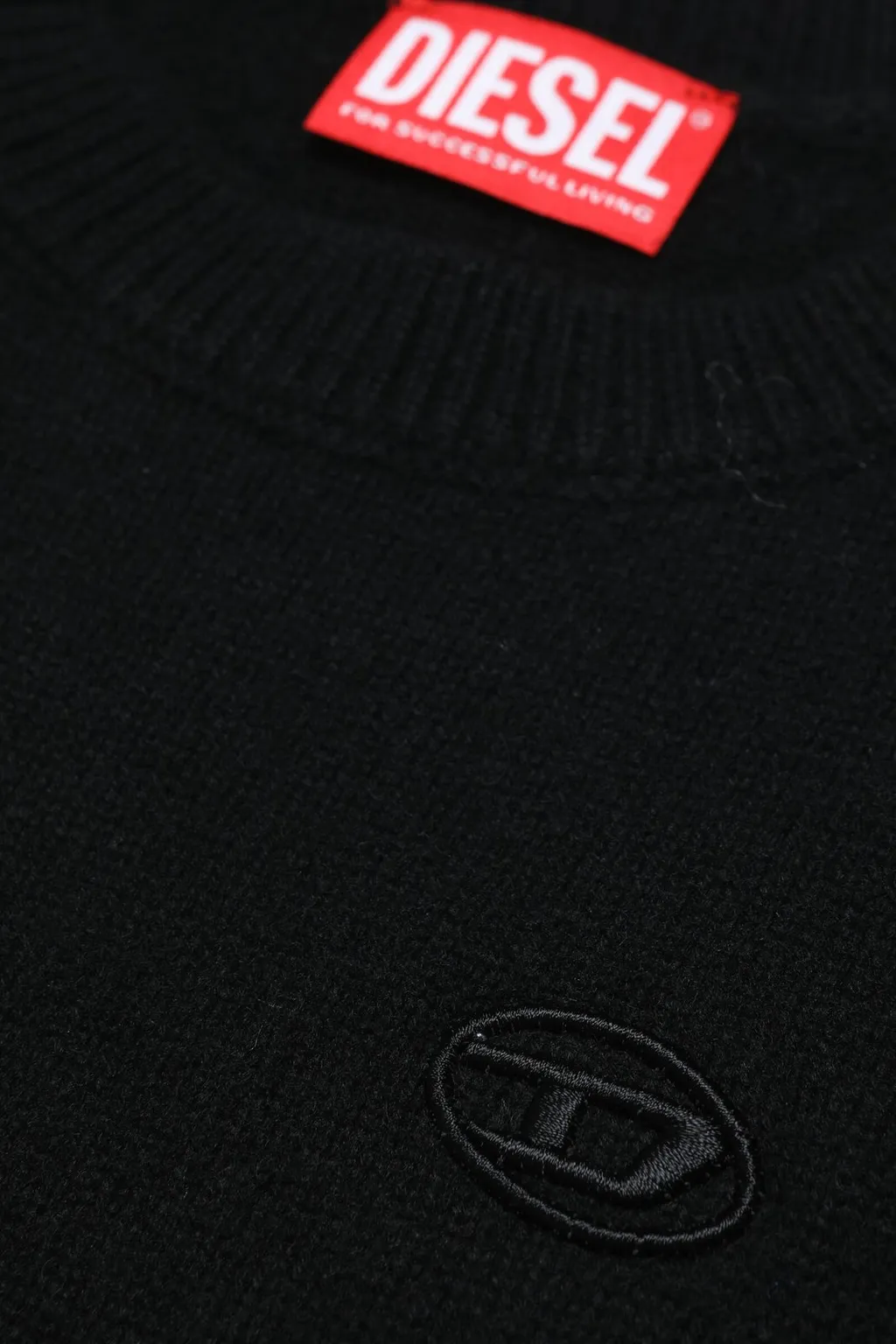 Diesel Kids Kolby Logo Embroidered Crewneck Jumper