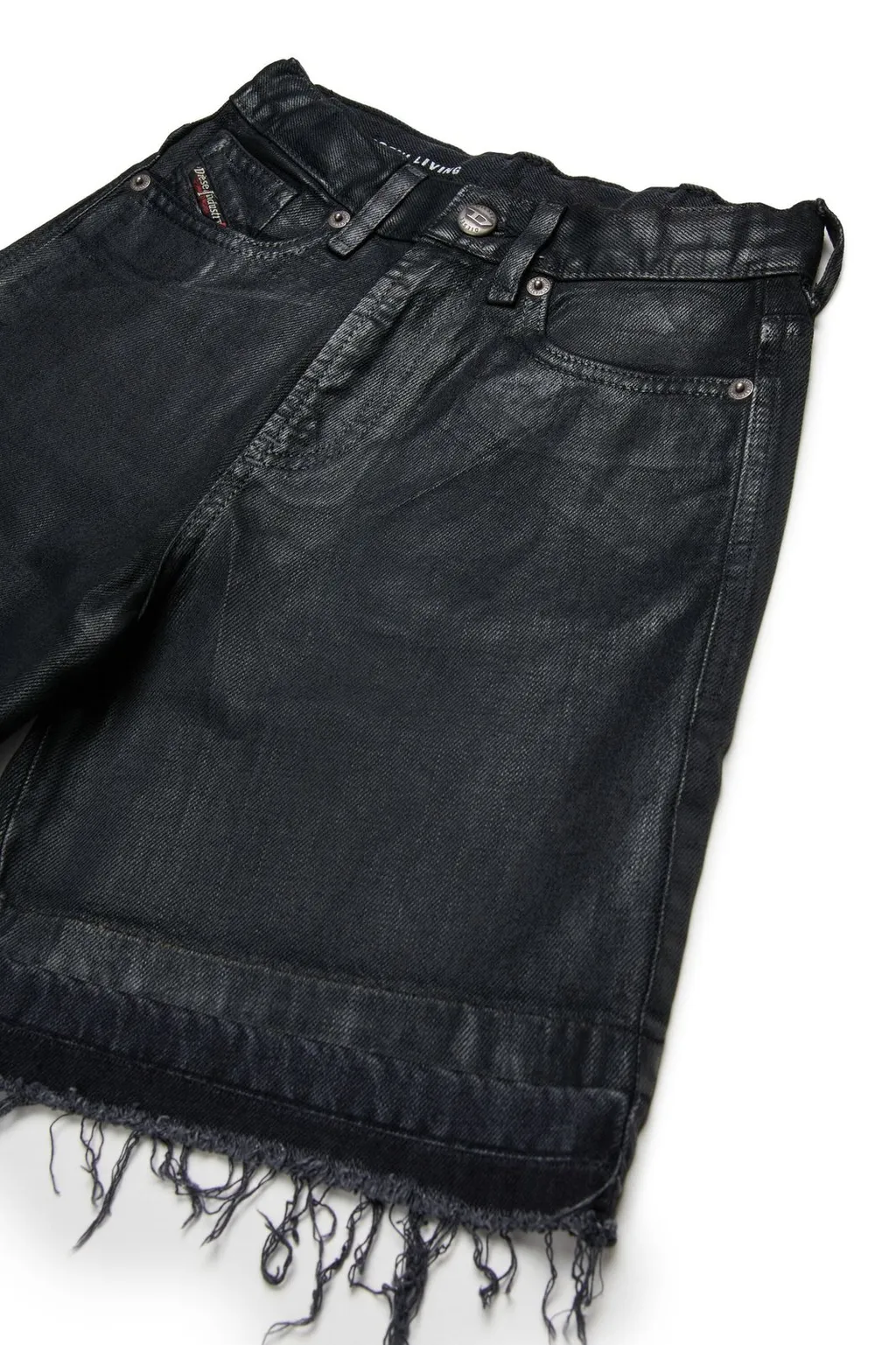 Diesel Kids Raw-Cut Hem Denim Shorts