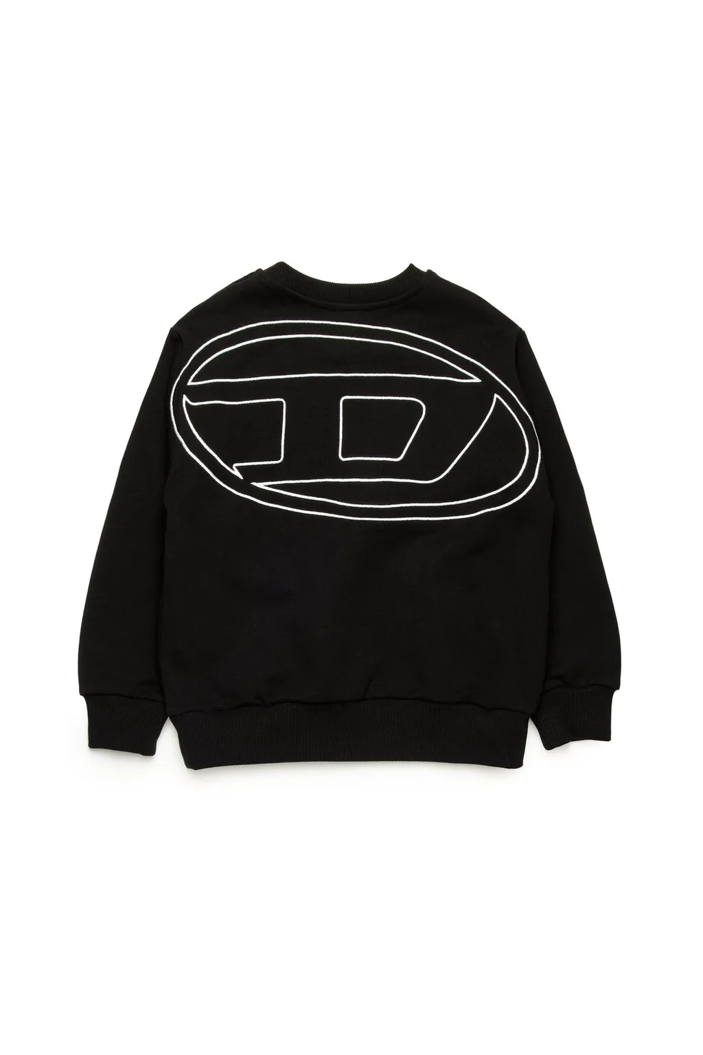 Diesel Kids Oval-D Logo Embroidered Oversized Sweatshirt