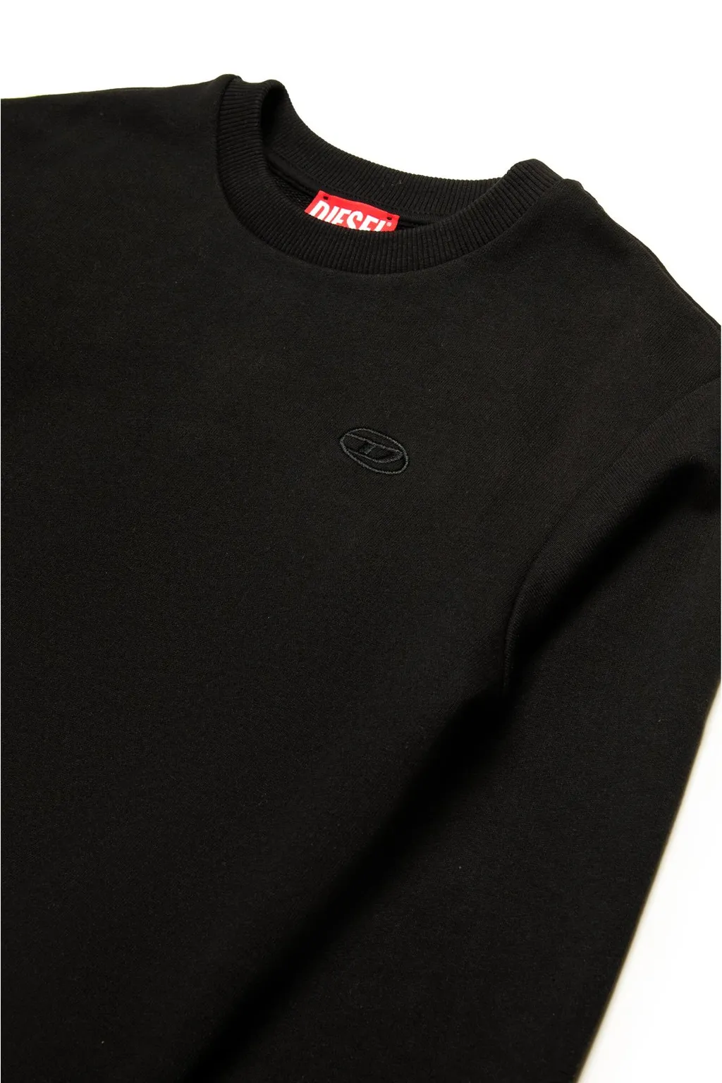 Diesel Kids Oval-D Logo Embroidered Oversized Sweatshirt