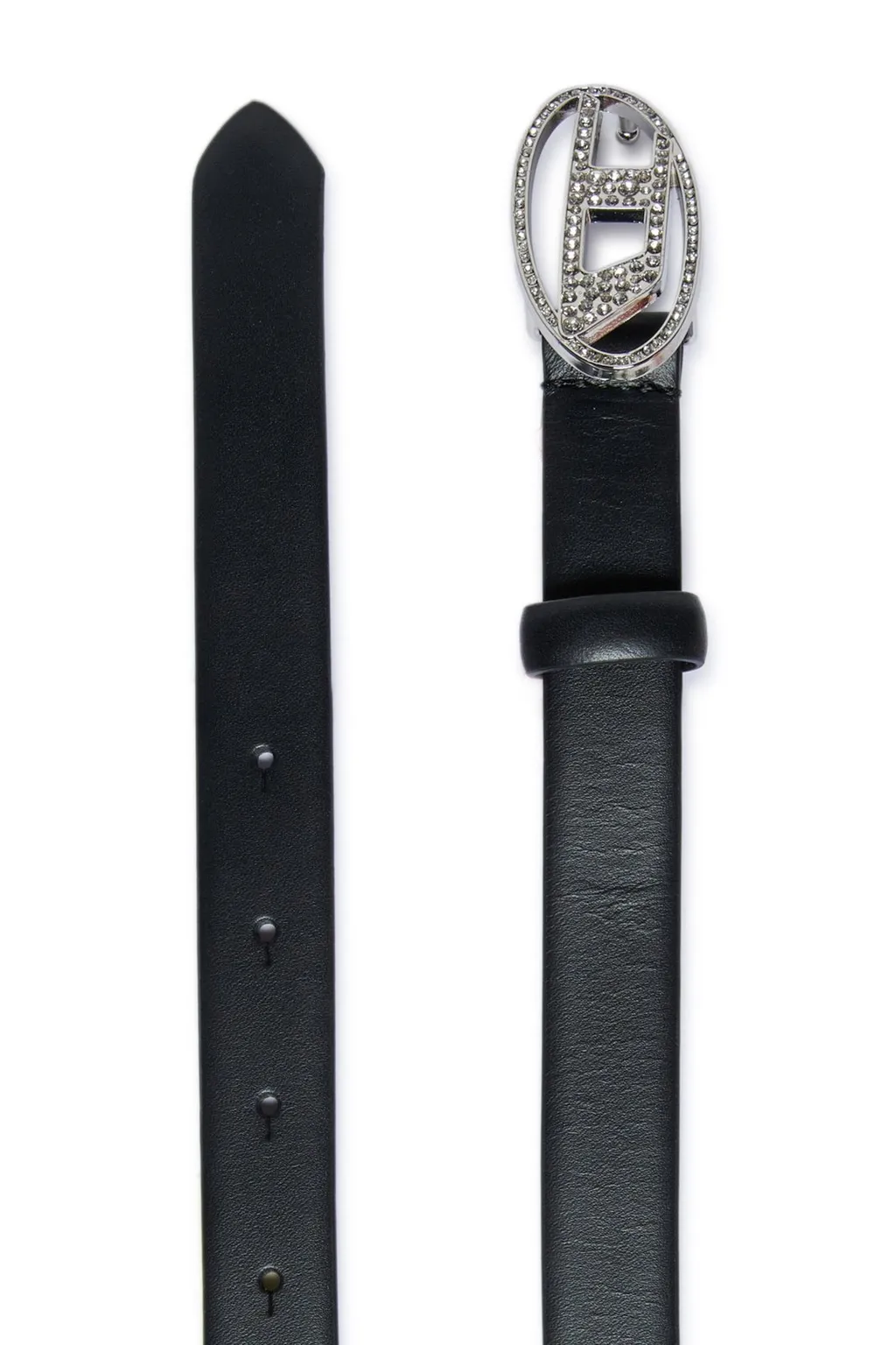 Diesel Kids Oval-D Buckle Embellished Belt
