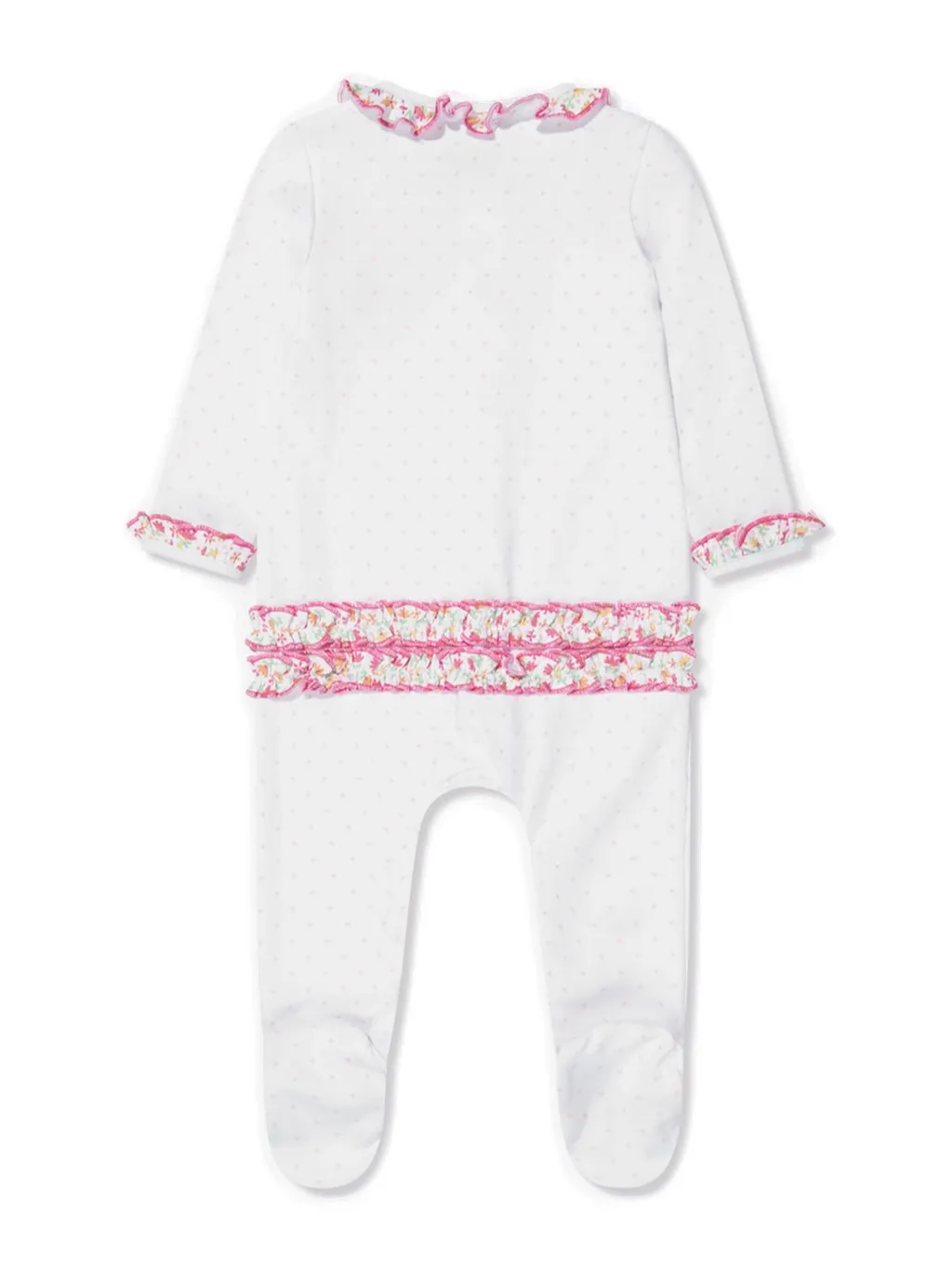 Magnolia Baby Embroidered Ruffled Babygrow