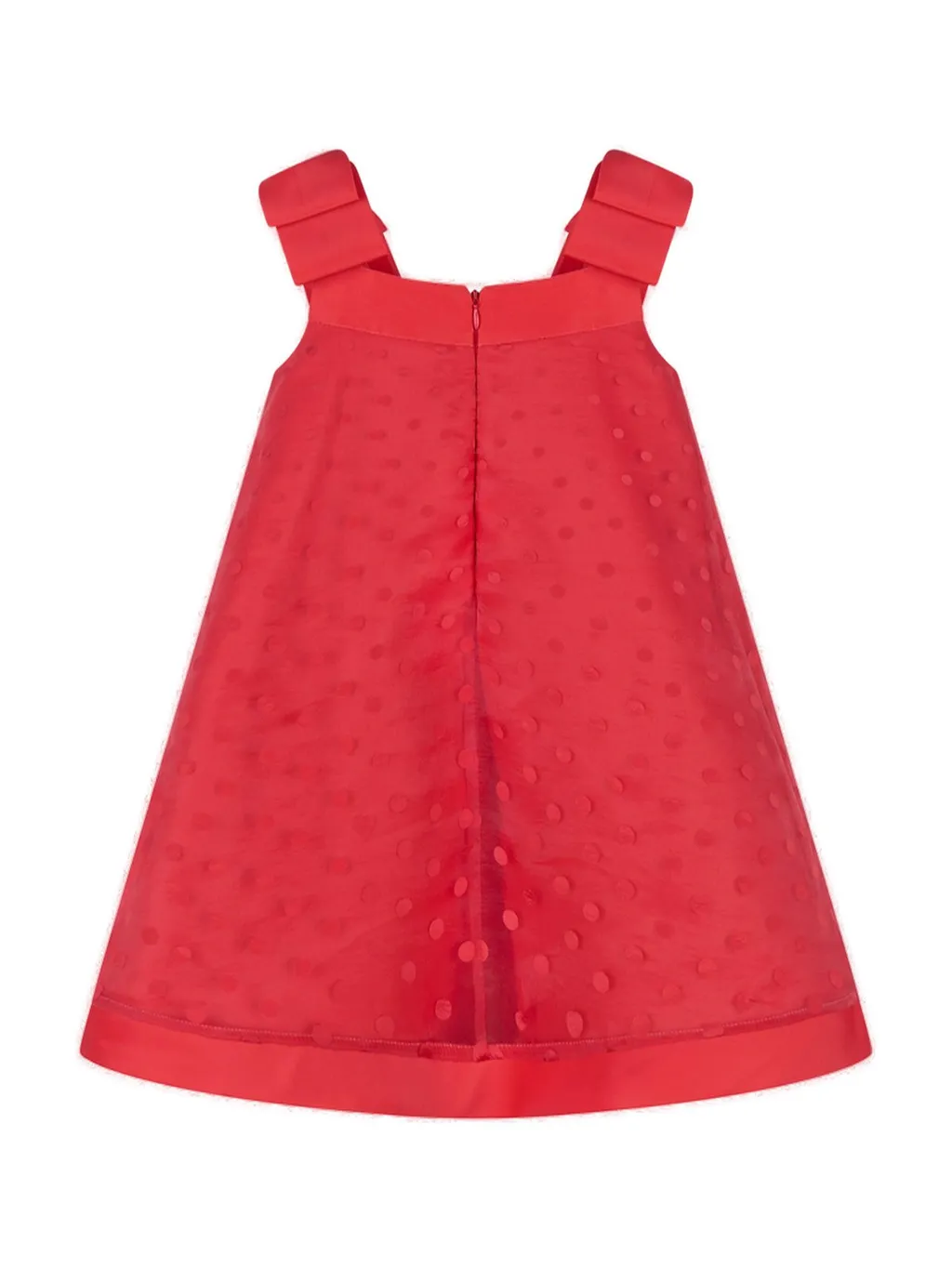 Mama Luma Bow Detailed Organza Polka Dot Dress