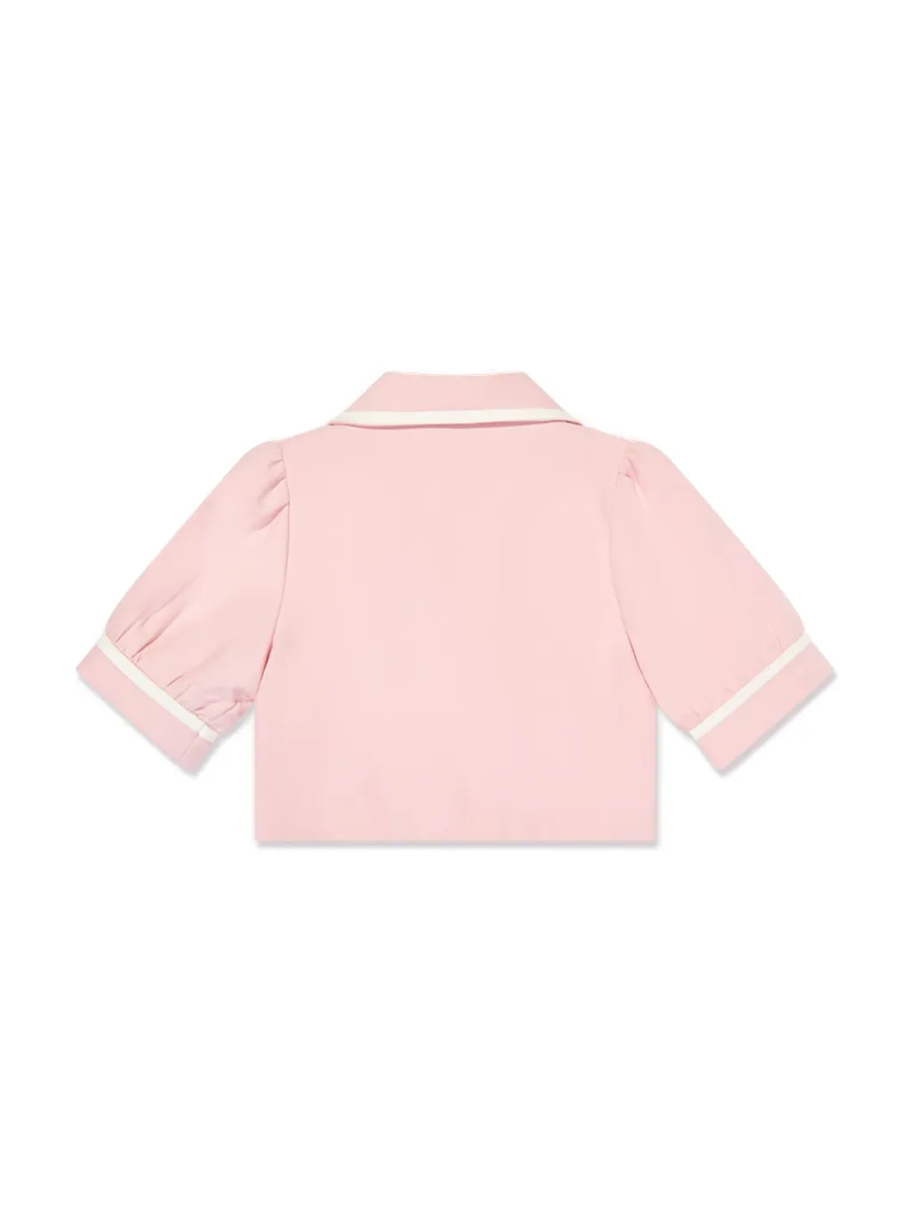 Mama Luma Contrast Stitch Cropped Jacket