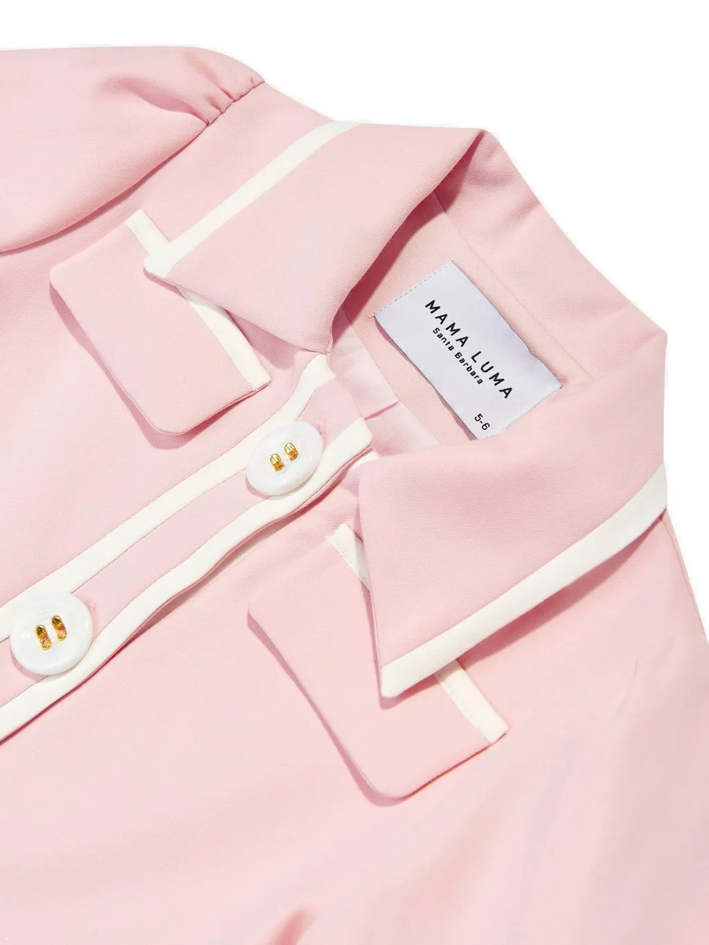 Mama Luma Contrast Stitch Cropped Jacket