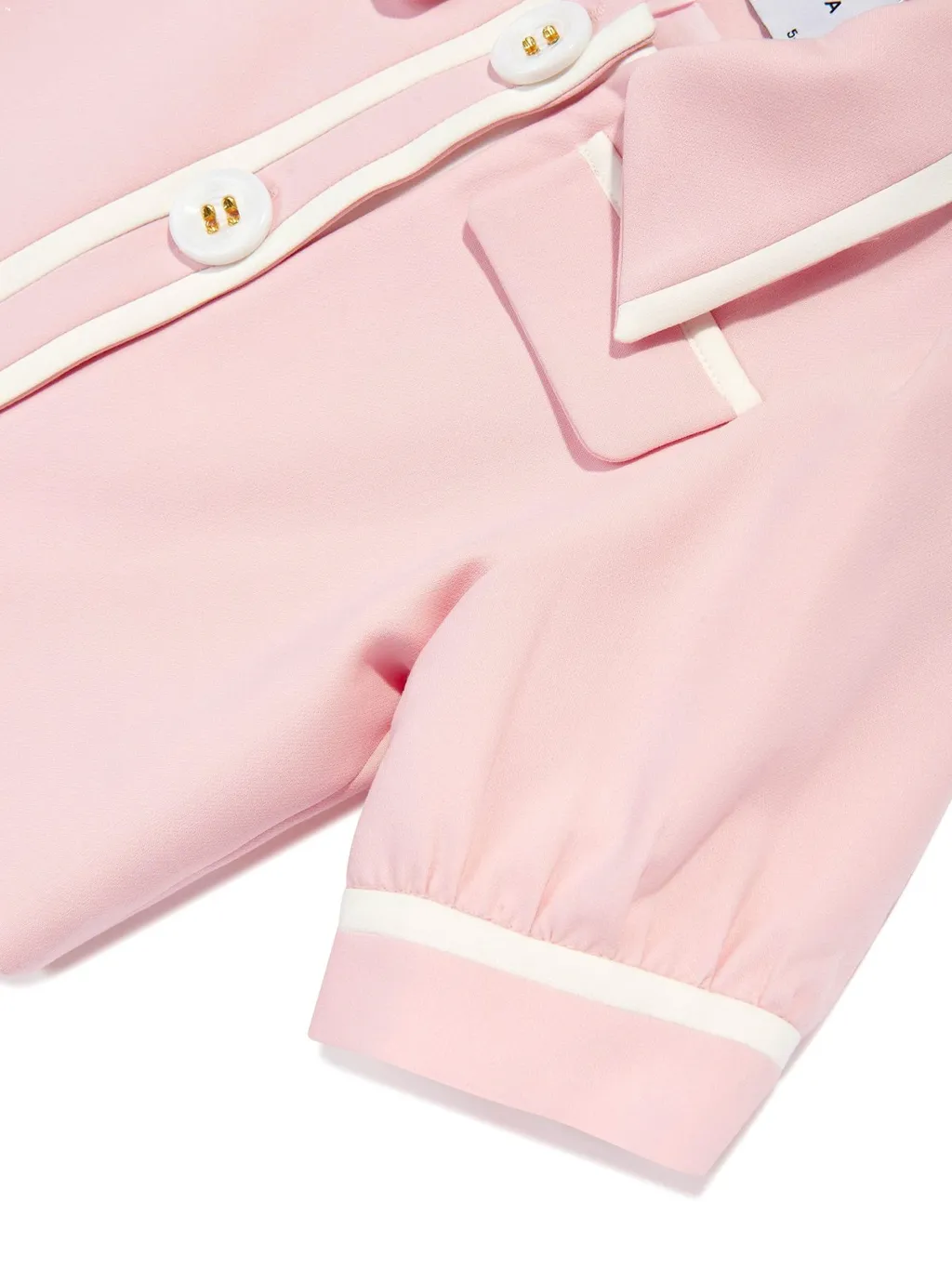 Mama Luma Contrast Stitch Cropped Jacket