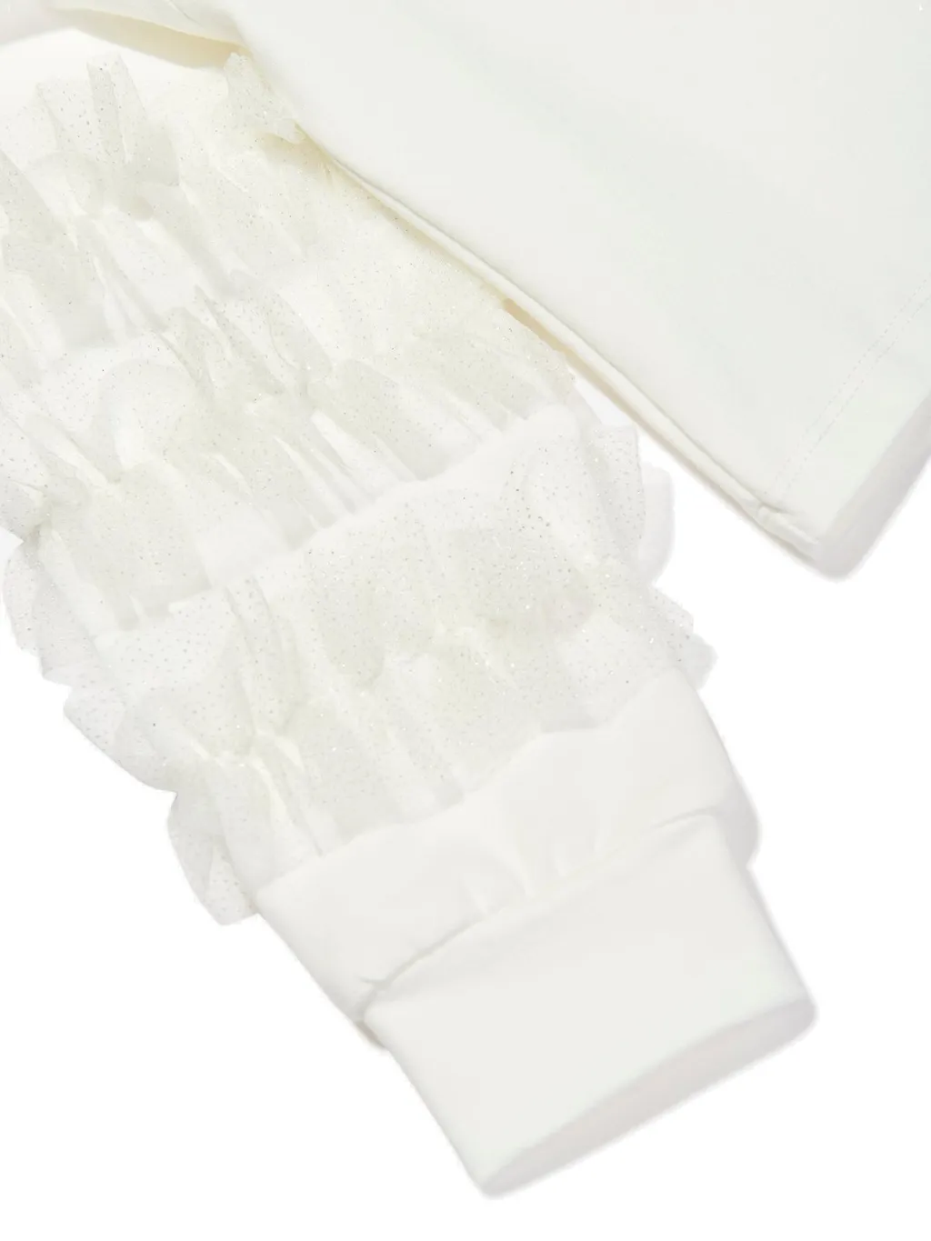 Mama Luma Organza Detailed Sleeved Sweatshirt