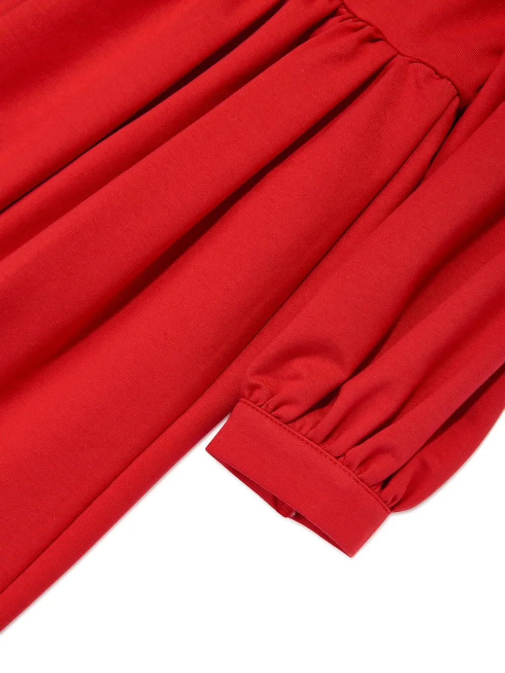 Mama Luma Pleated Bow-Detailed Dress