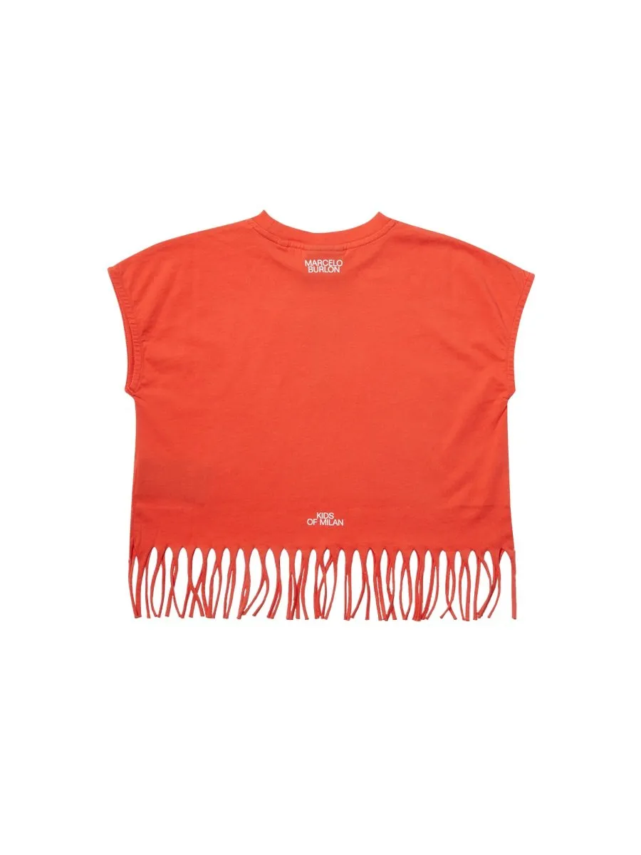 Marcelo Burlon County Of Milan Fringe Top