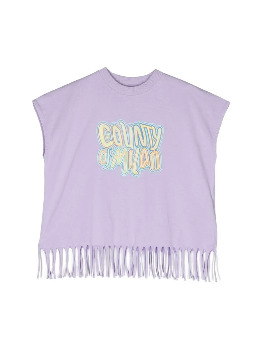 Marcelo Burlon County Of Milan Kids Fringe Tank