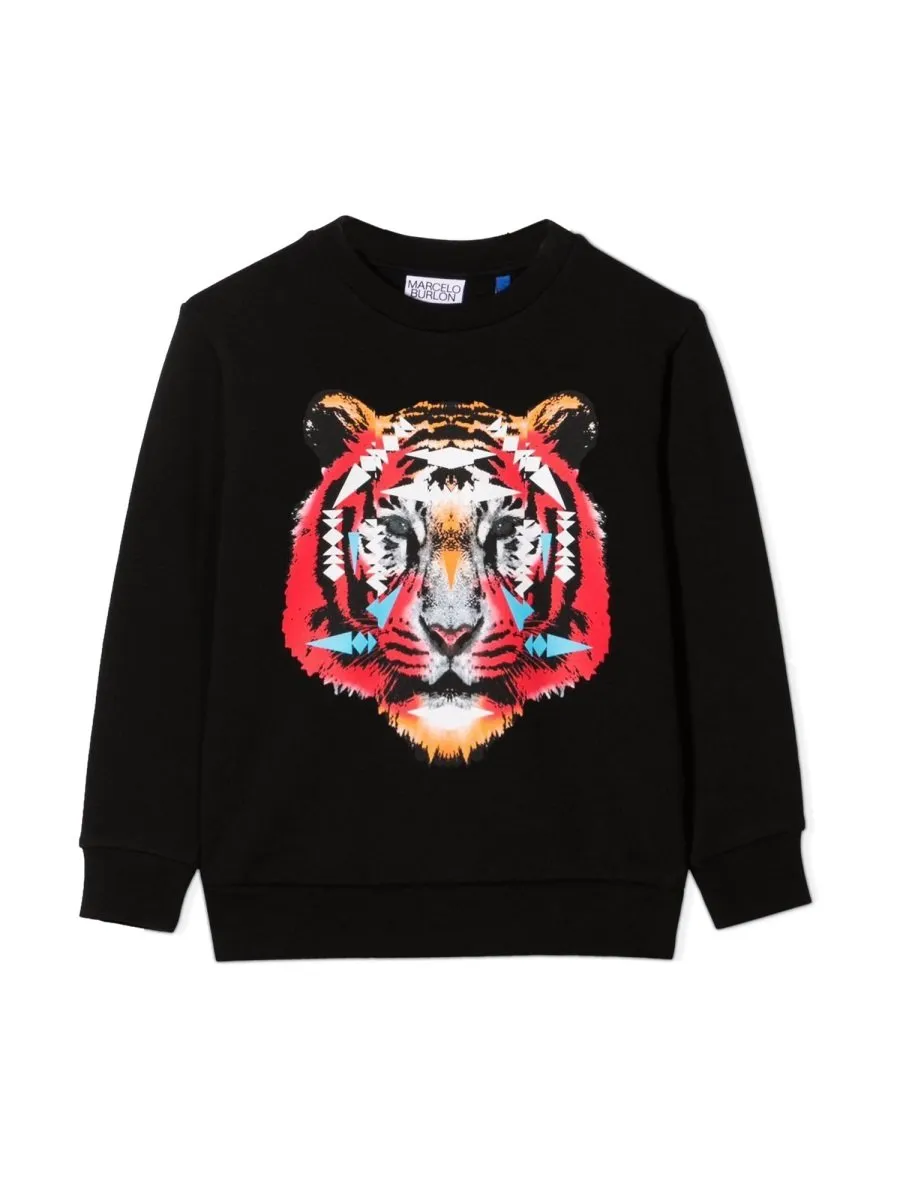 Marcelo Burlon County Of Milan Kids Tiger Crewneck