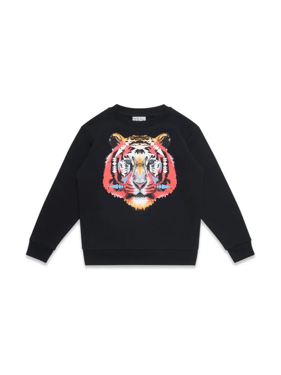Marcelo Burlon County Of Milan Kids Tiger Crewneck