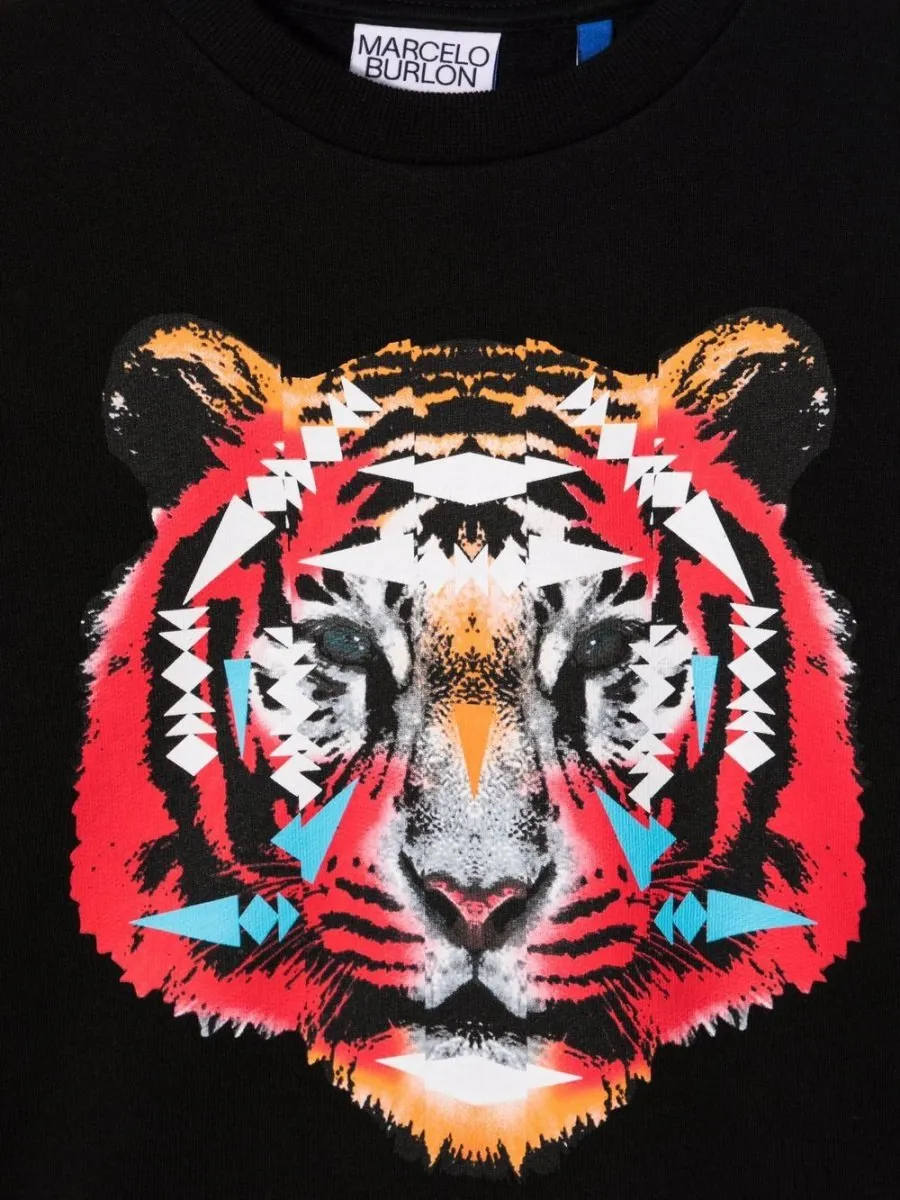 Marcelo Burlon County Of Milan Kids Tiger Crewneck