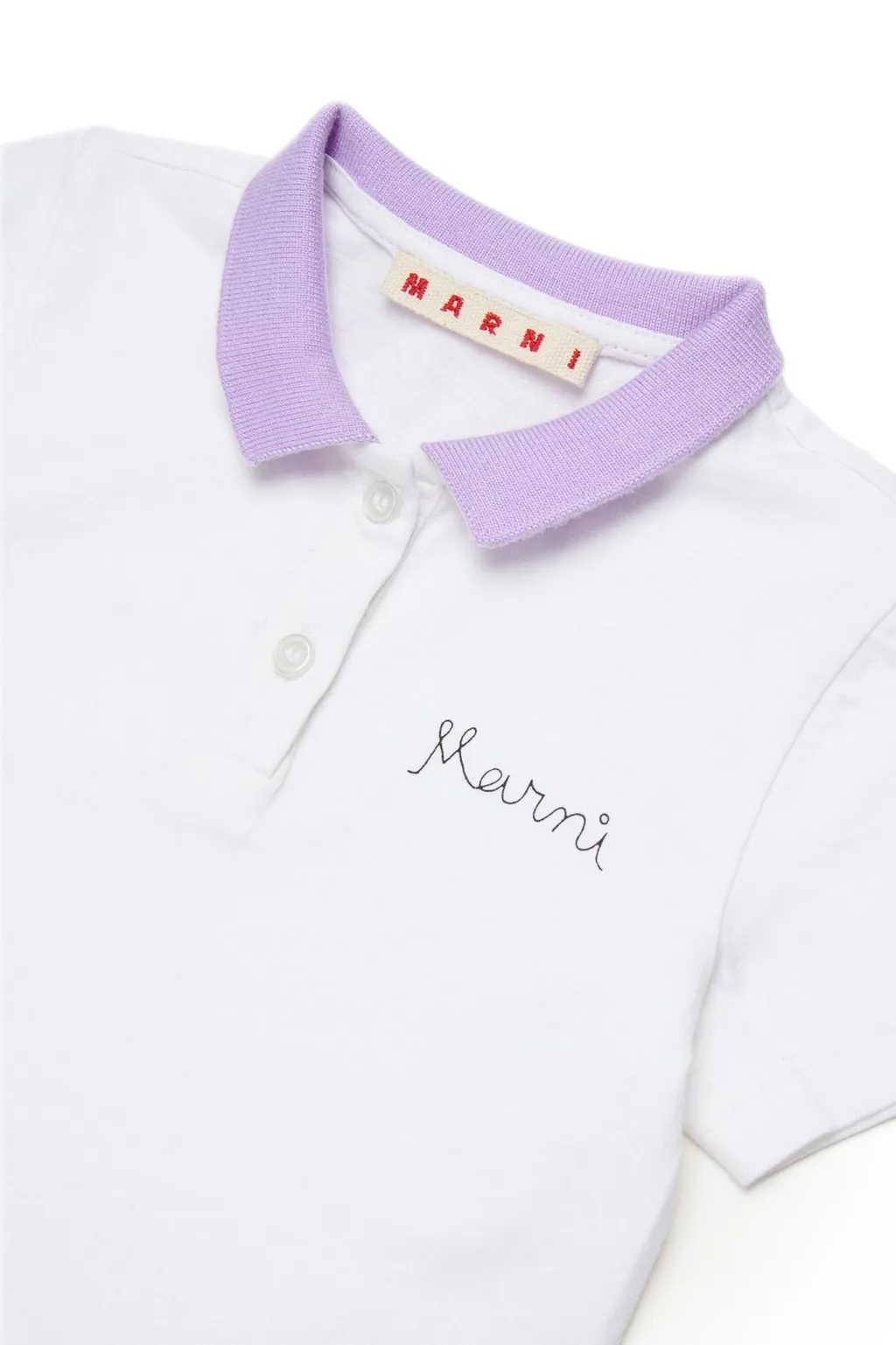 Marni Kids Logo Embroidered Short-Sleeved Polo Shirt