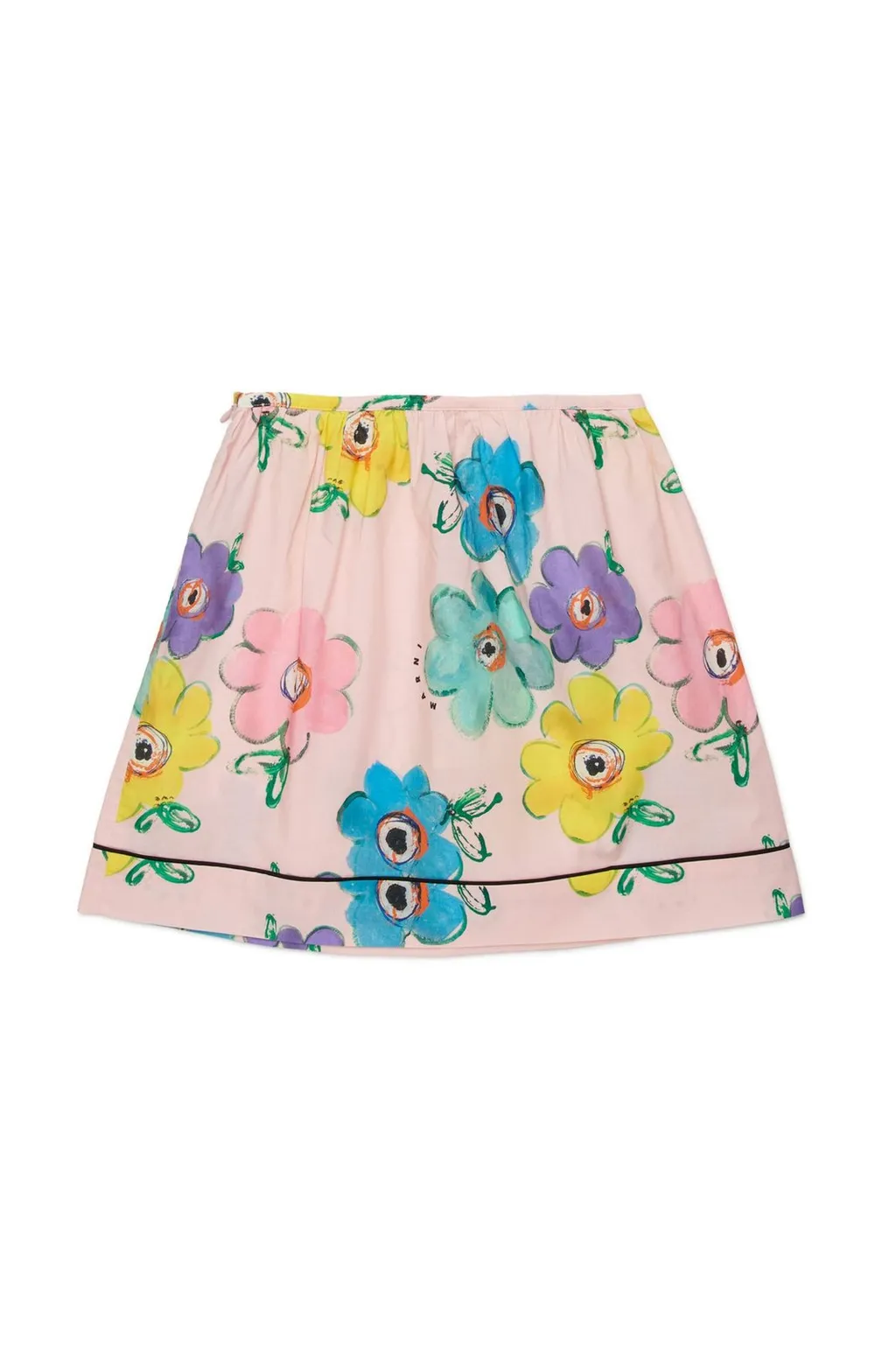 Marni Kids Floral Printed Mini Skirt