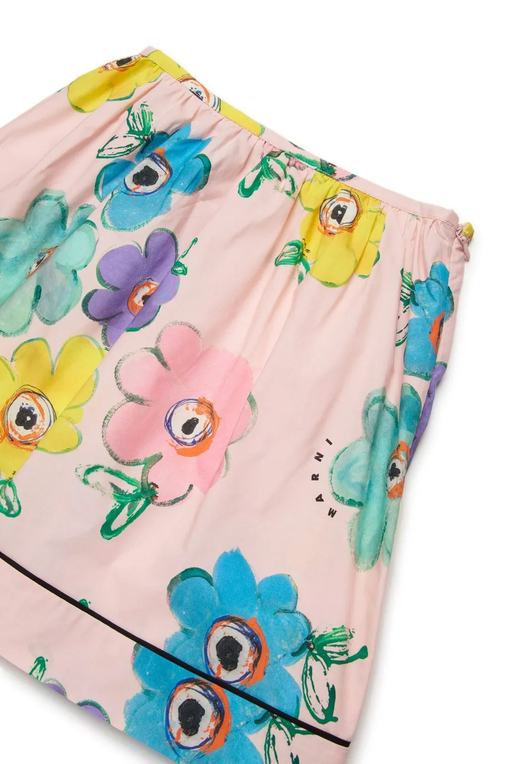 Marni Kids Floral Printed Mini Skirt