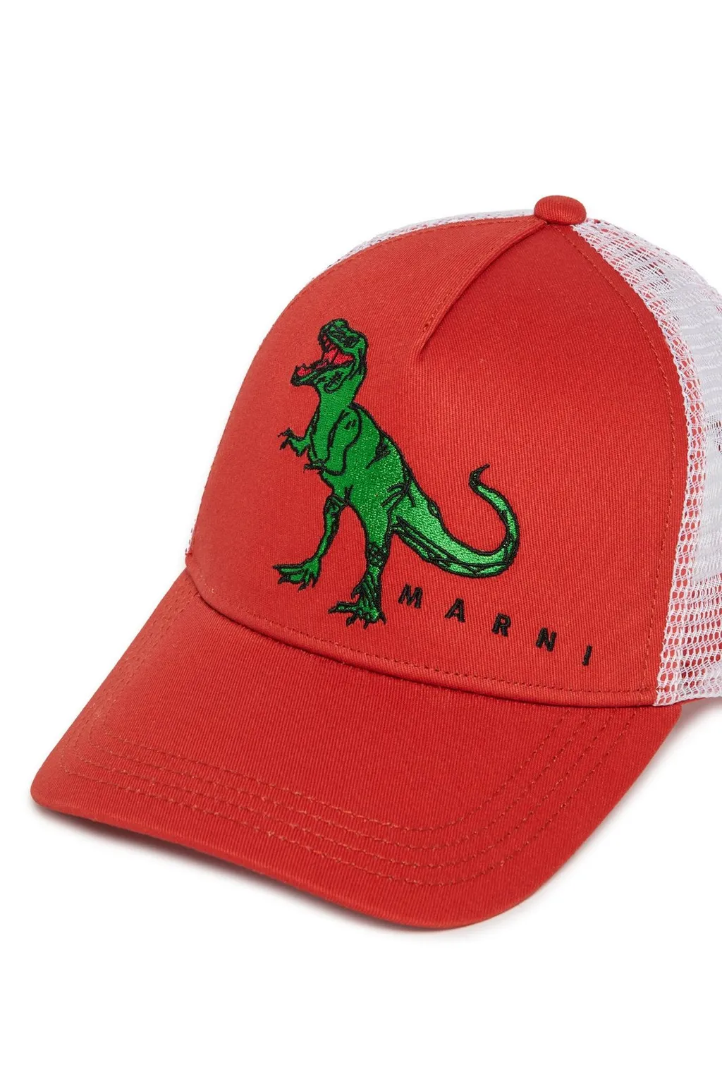 Marni Kids Logo Embroidered Mesh Panelled Baseball Cap