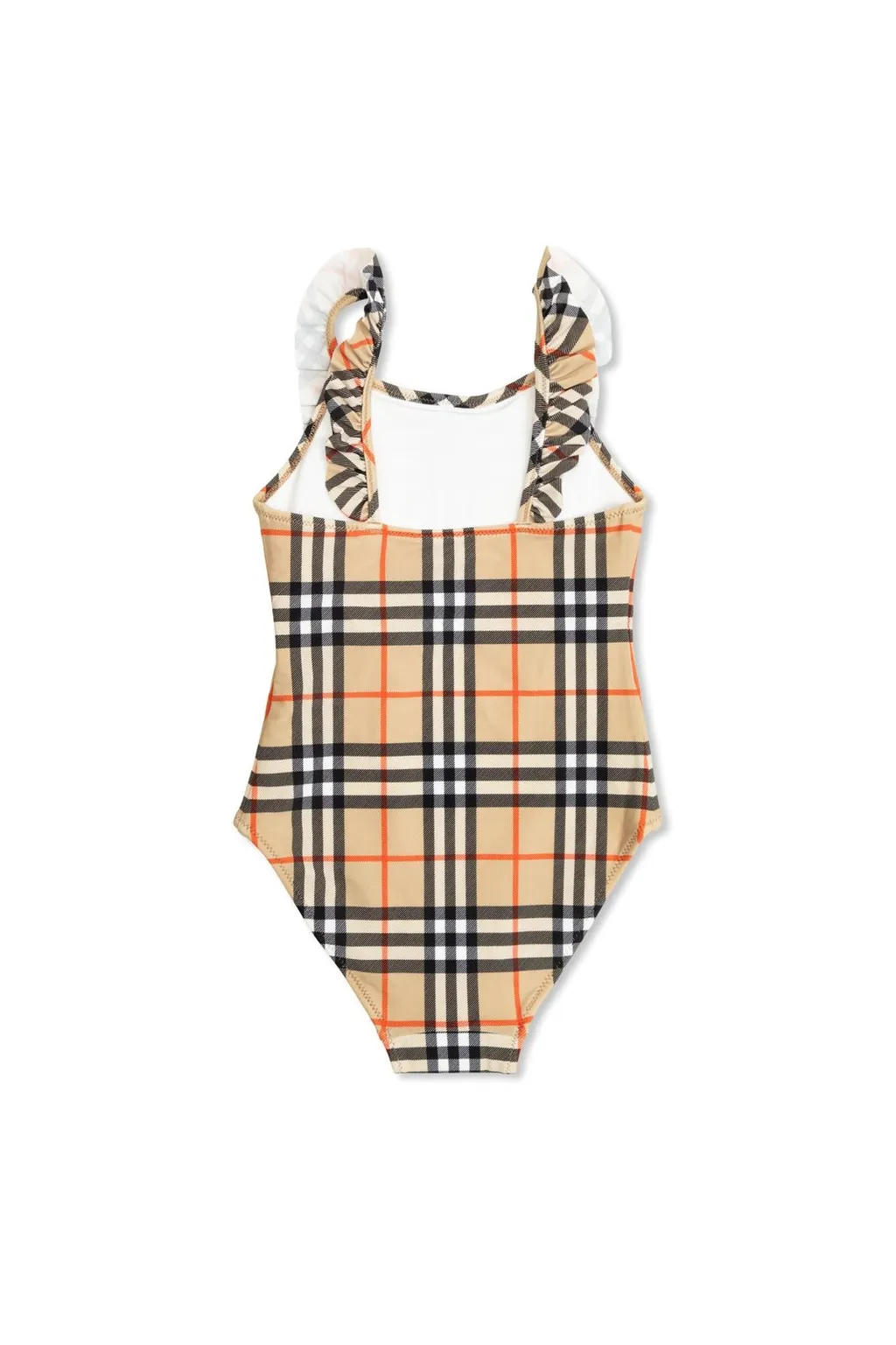 Burberry Kids Checked One Piece Swimsuit