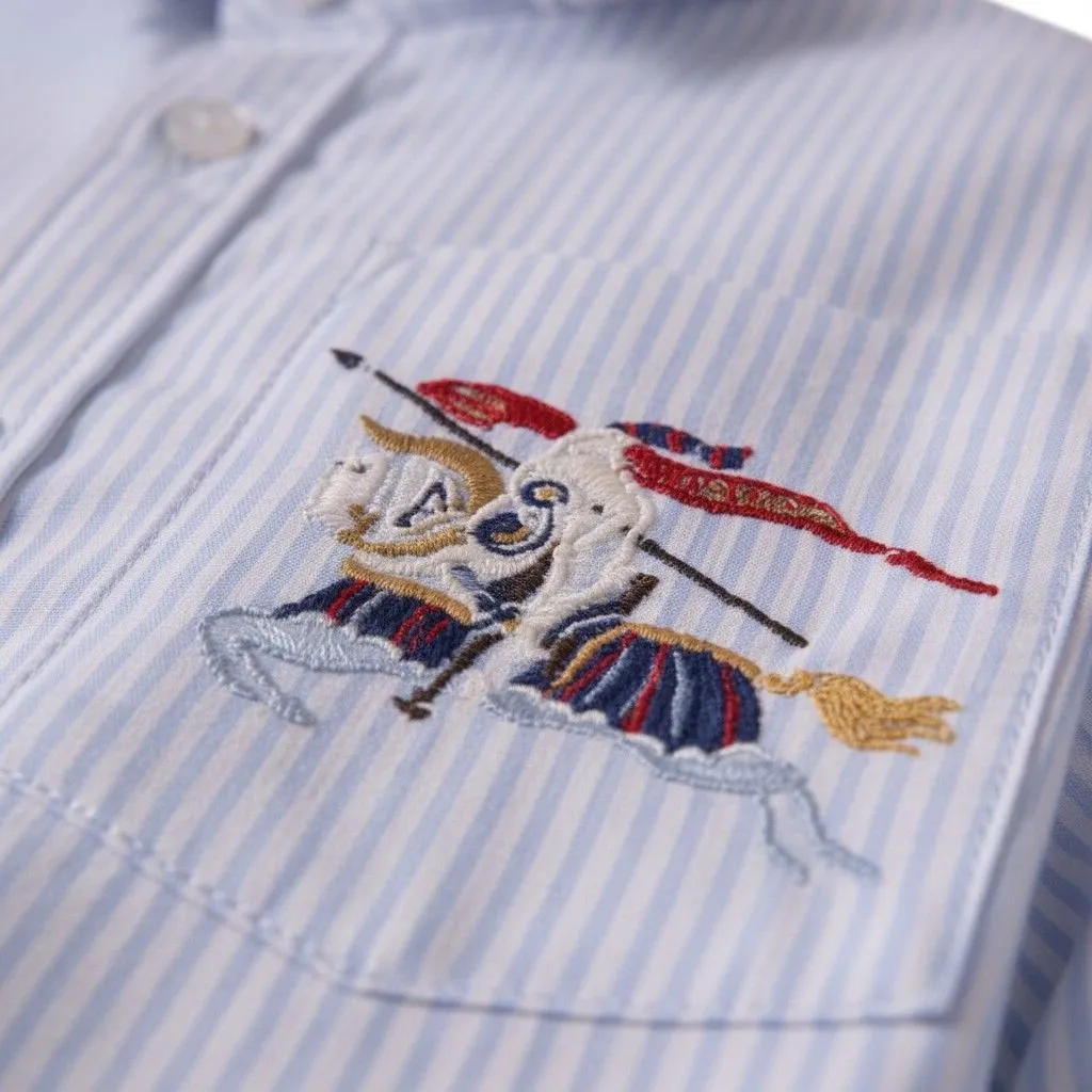 Burberry Kids Striped Oxford Shirt