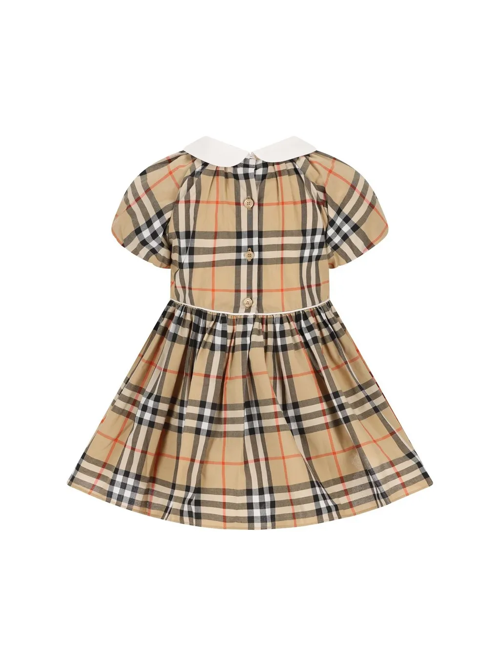 Burberry Kids Checked Peter Pan-Collar Pleated Dress Set