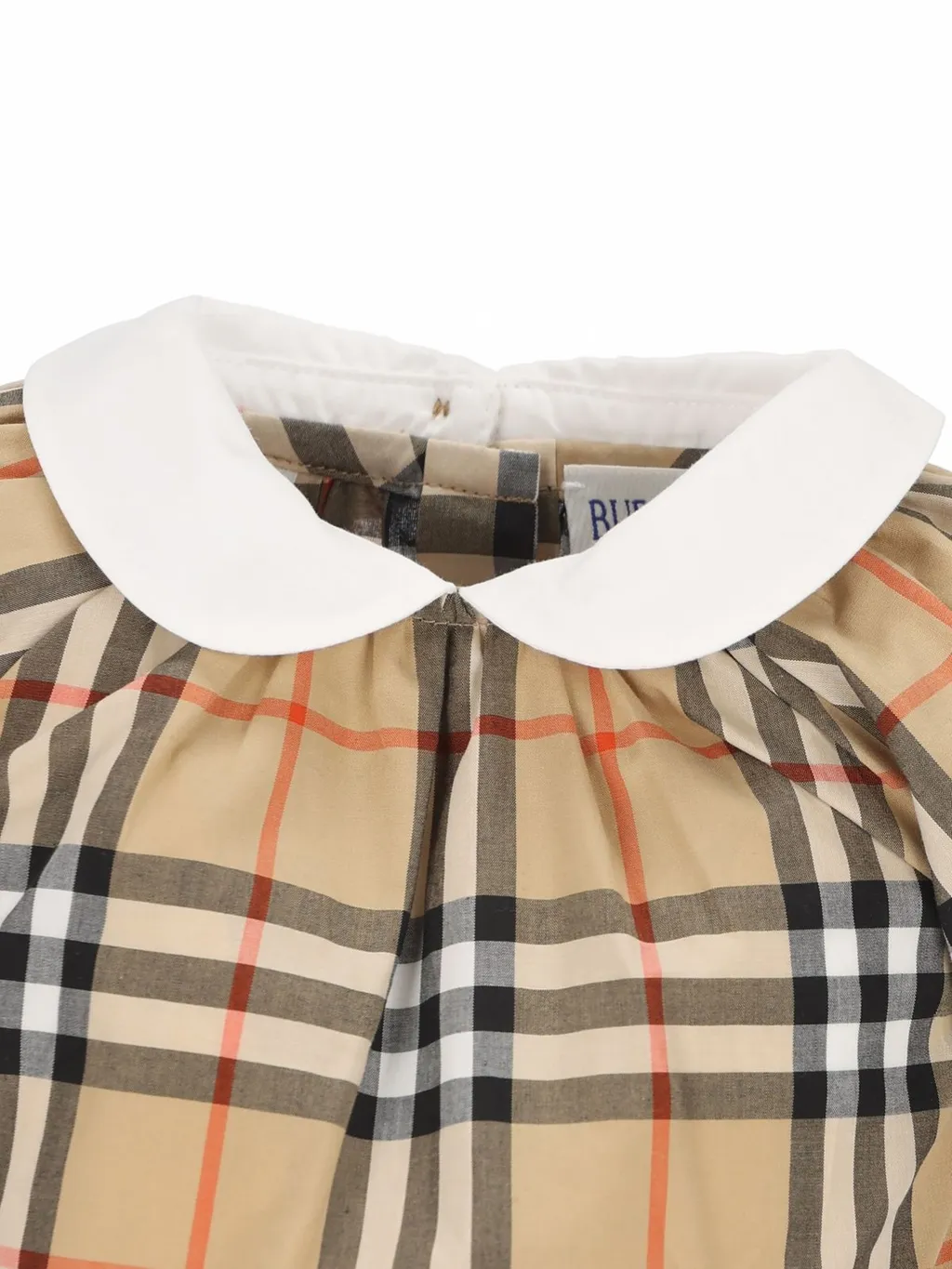 Burberry Kids Checked Peter Pan-Collar Pleated Dress Set