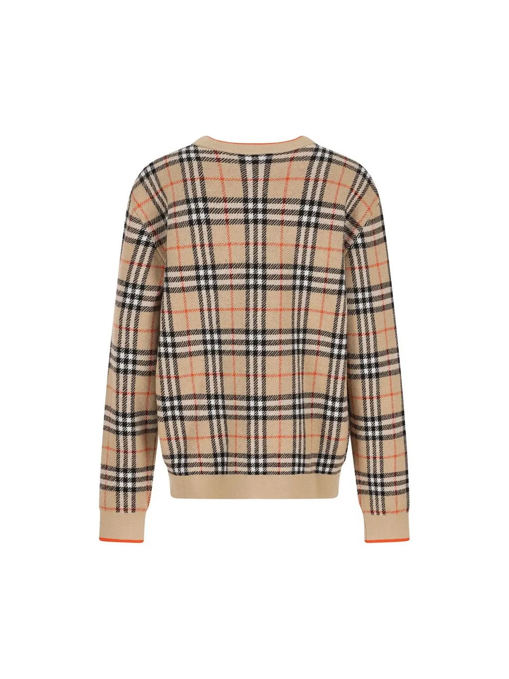 Burberry Kids V-Neck Checked Cardigan