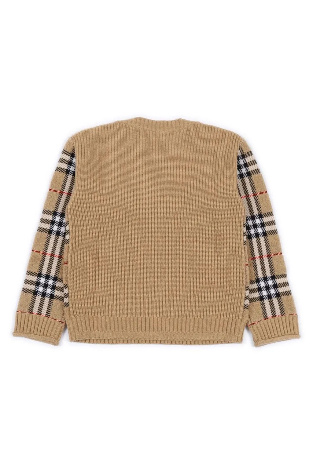 Burberry Kids Checked Crewneck Jumper