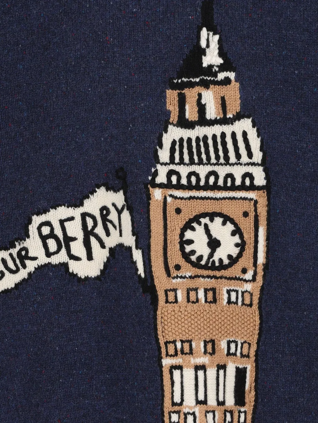 Burberry Kids Graphic Intarsia Jumper