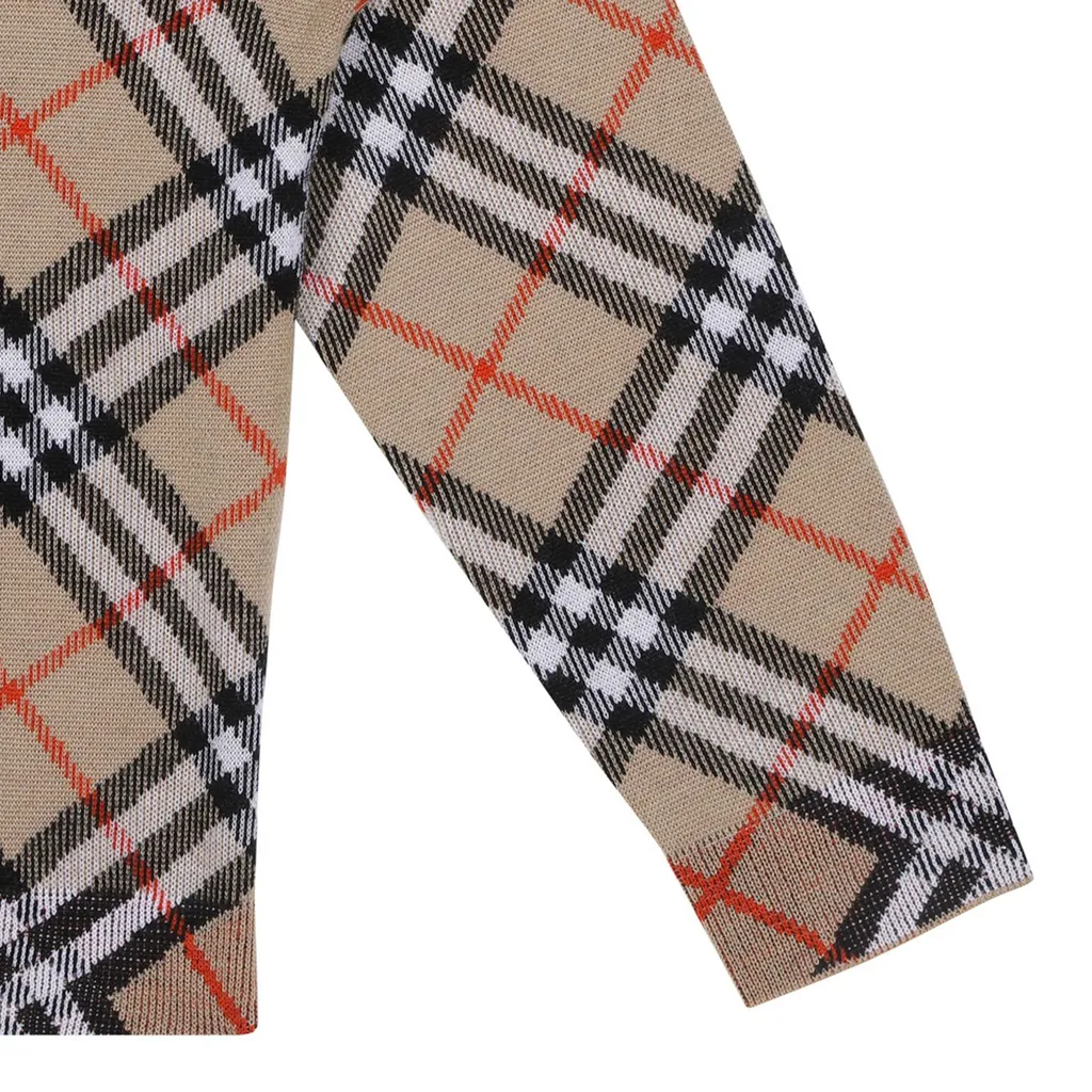 Burberry Kids Checked Cardigan
