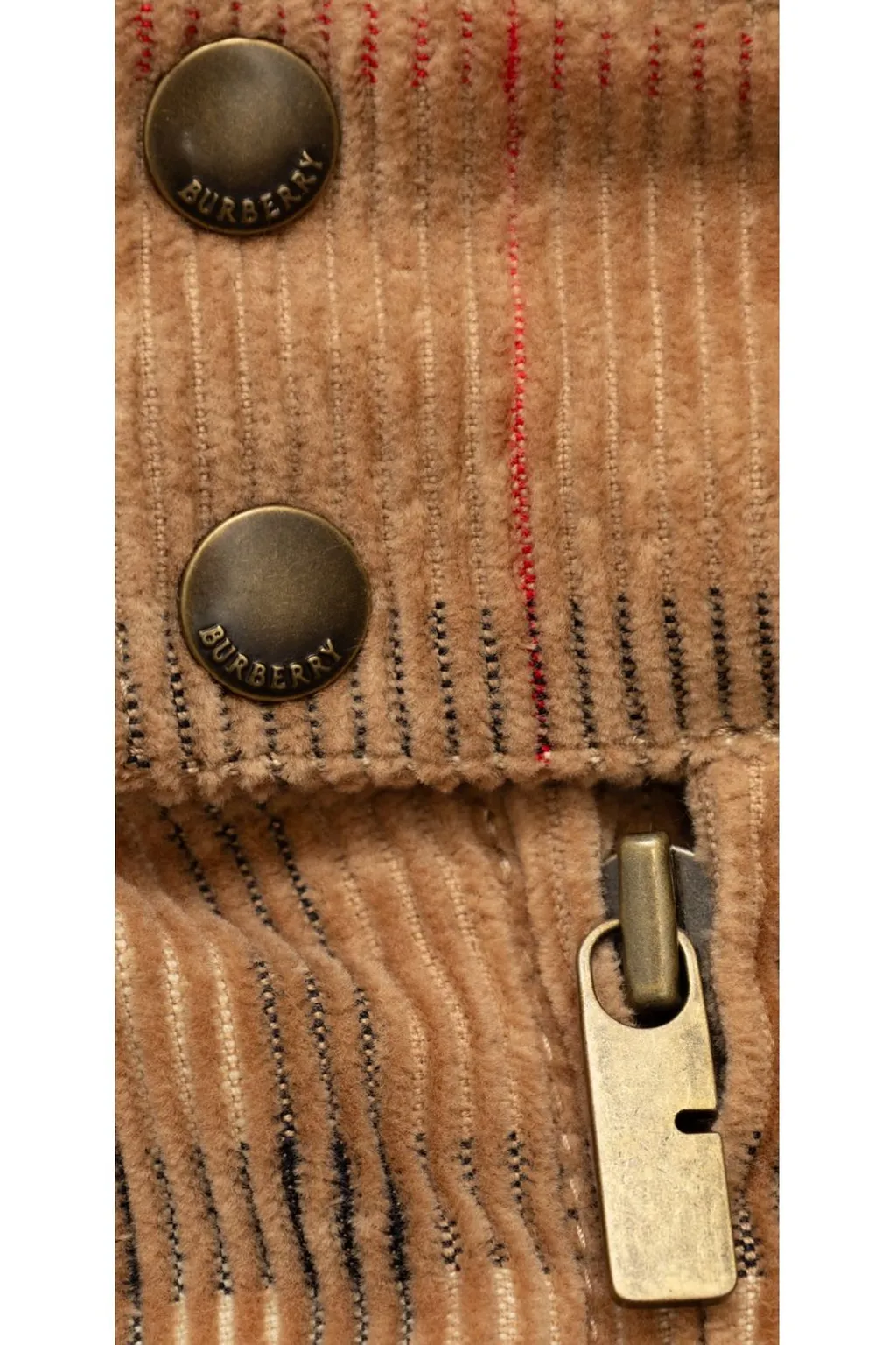 Burberry Kids Check Corduroy Harrington Jacket