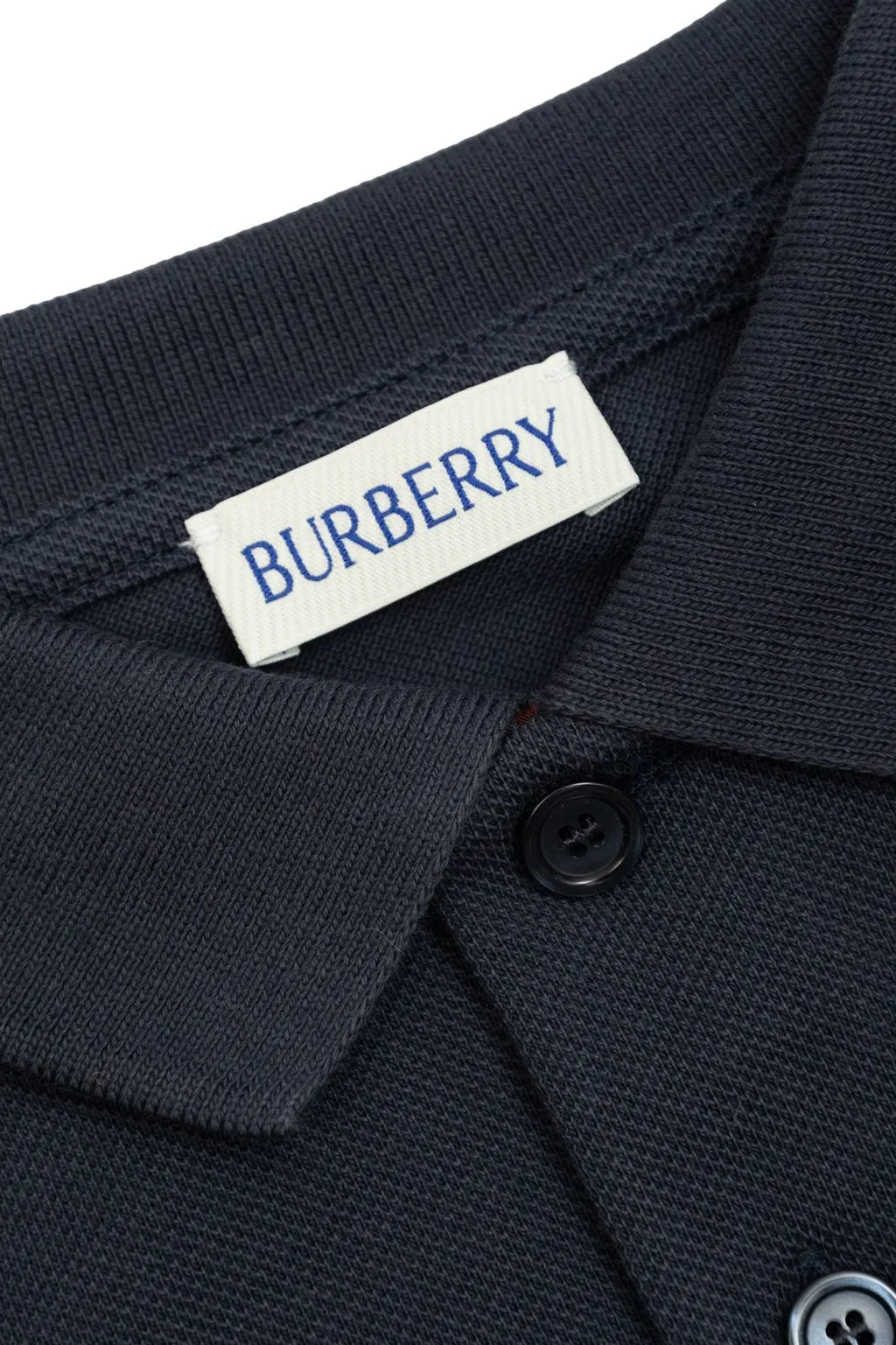 Burberry Kids Logo Patch Short Sleeved Polo Shirt