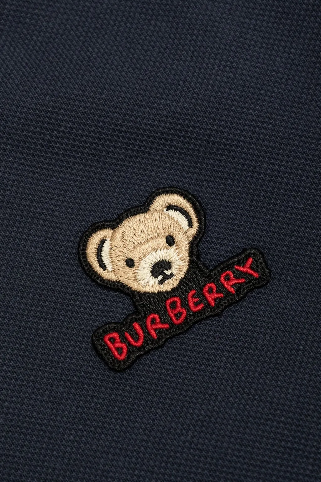 Burberry Kids Logo Patch Short Sleeved Polo Shirt