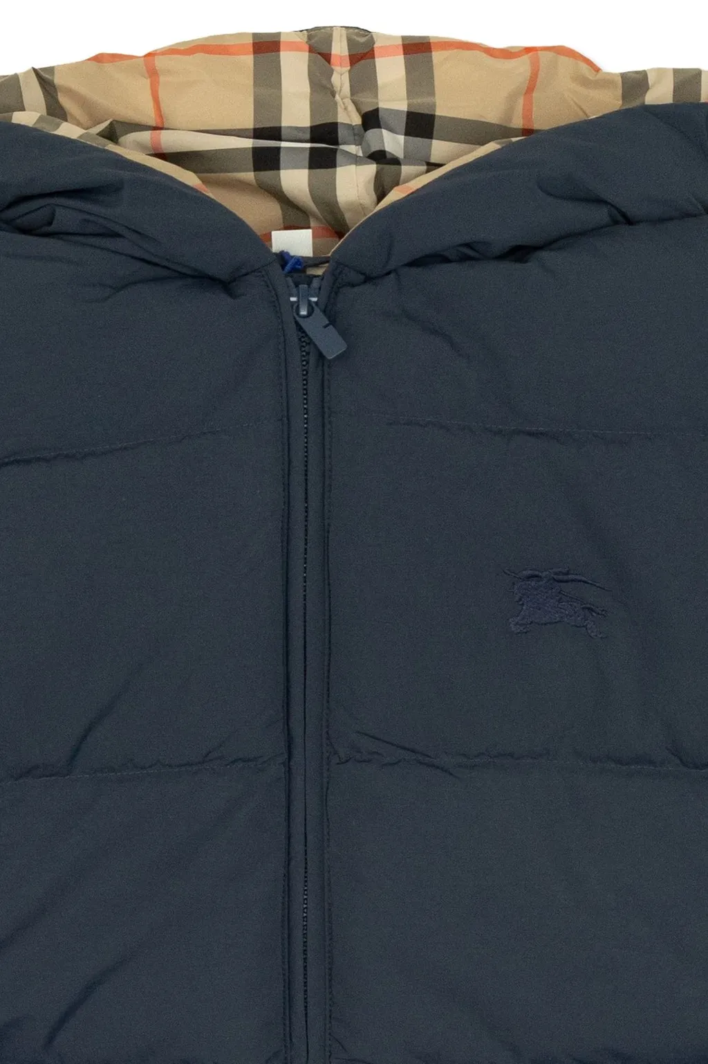 Burberry Kids Ekd Embroidered Hooded Down Jacket