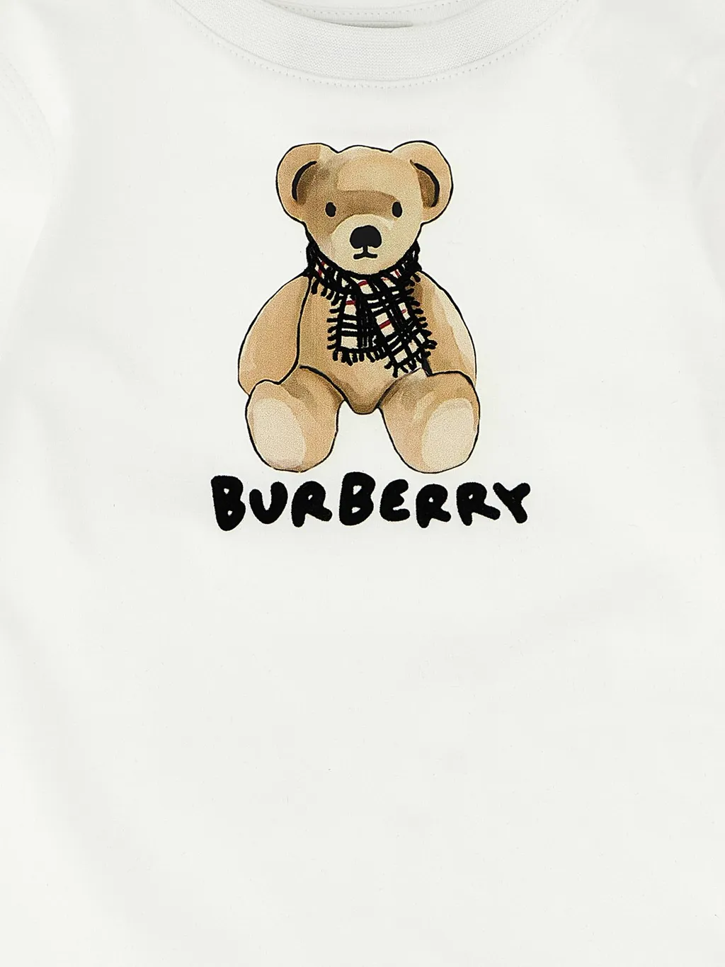 Burberry Kids	Bear-Printed Crewneck T-Shirt