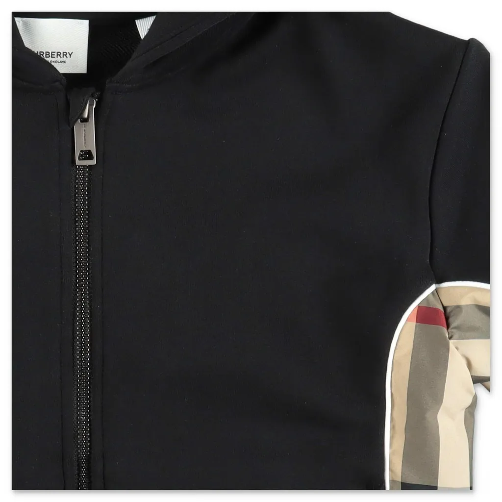 Burberry Kids Graham Checked Panelled Zip-Up Hoodie