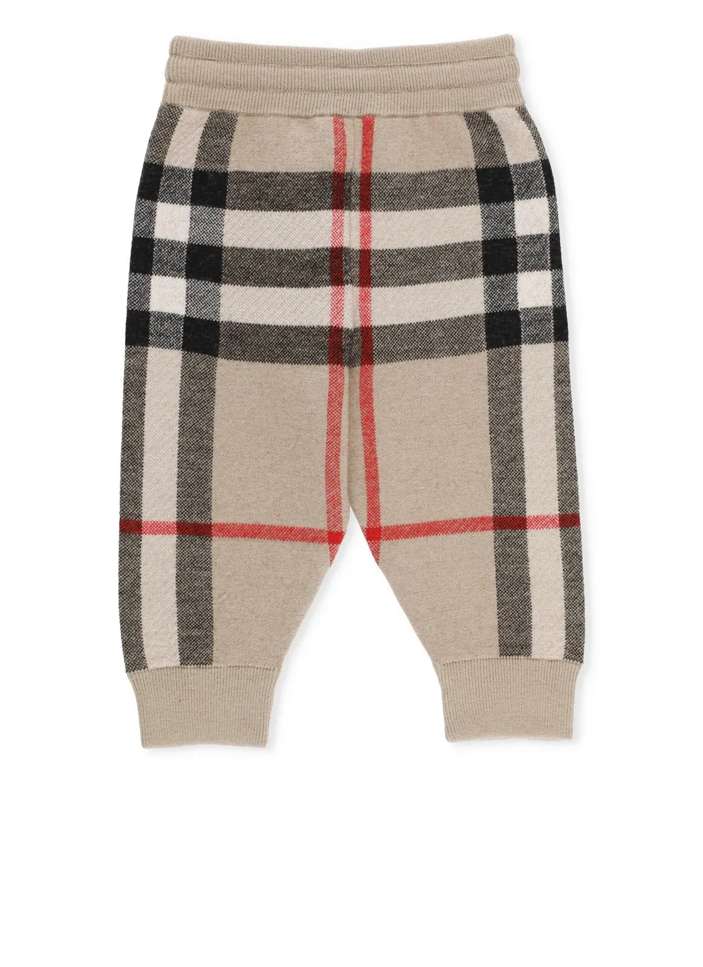 Burberry Kids Checked Drawstring Knit Pants