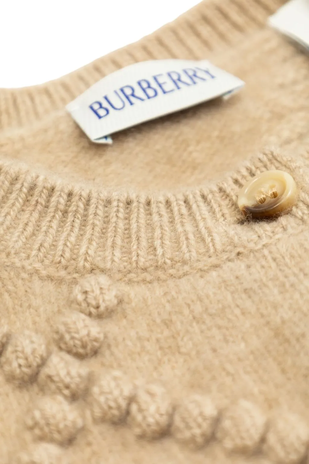 Burberry Kids Bow Detailed Button-Up Cardigan