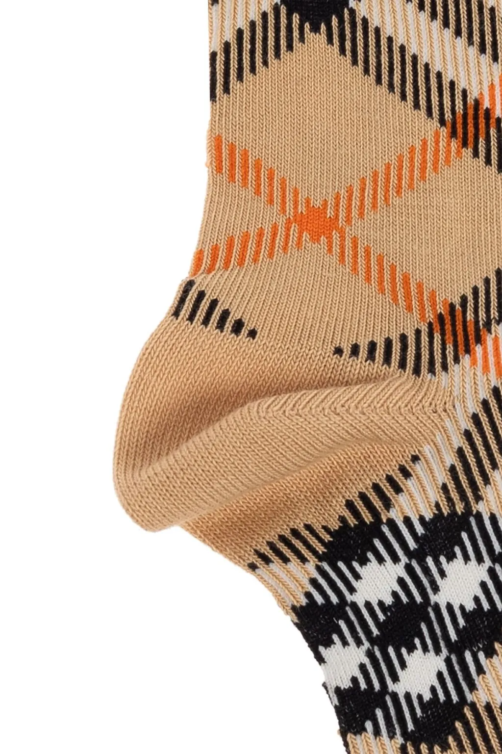 Burberry Kids Checked Ribbed-Knit Socks