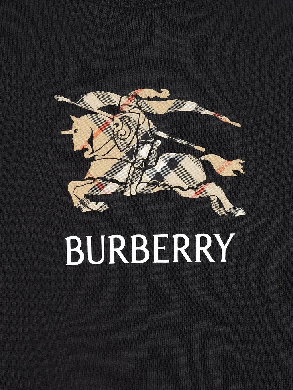 Burberry Kids Ekd Checked Crewneck Sweatshirt
