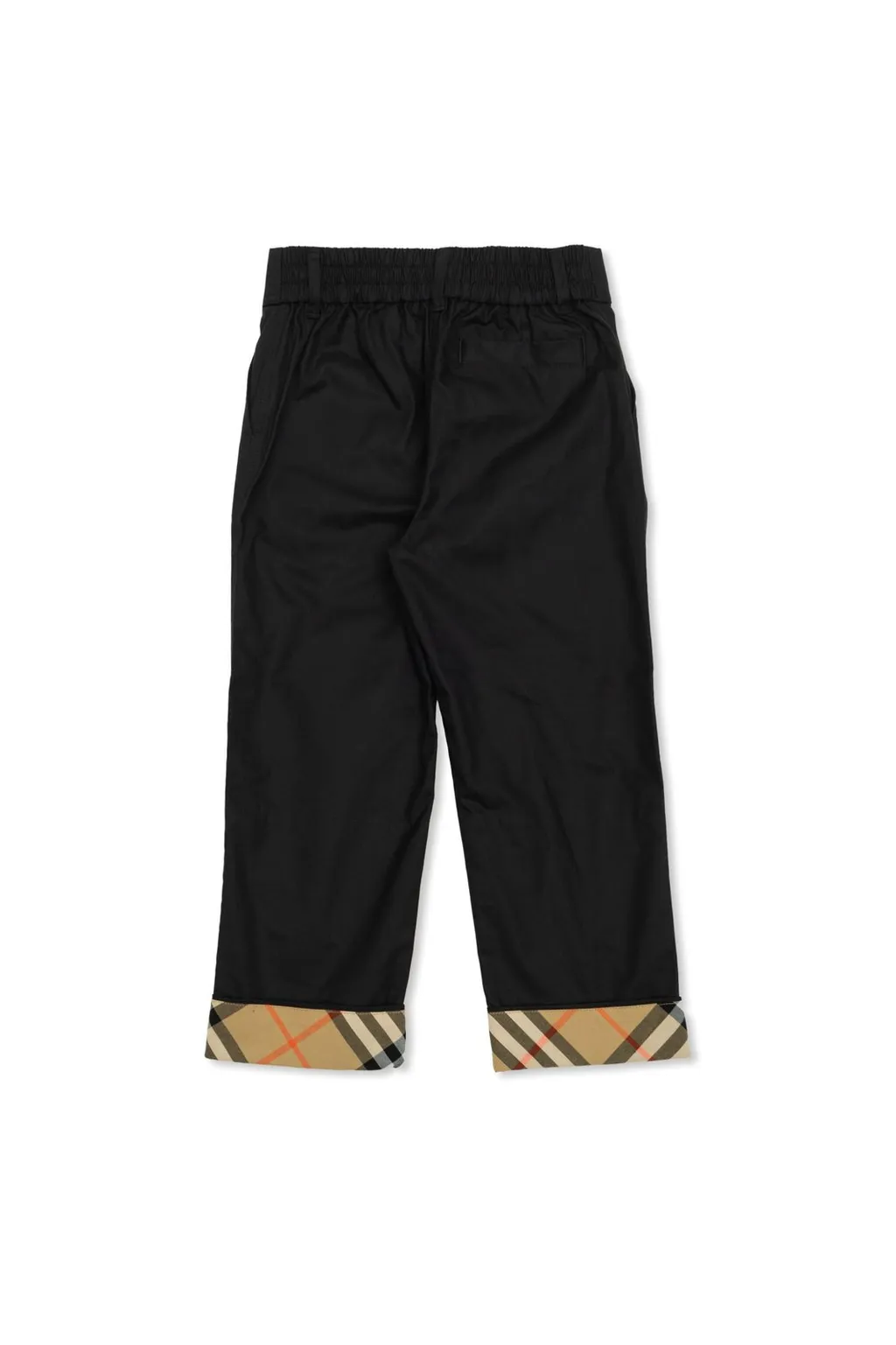 Burberry Kids Rolled Up Legs Buttoned Trousers