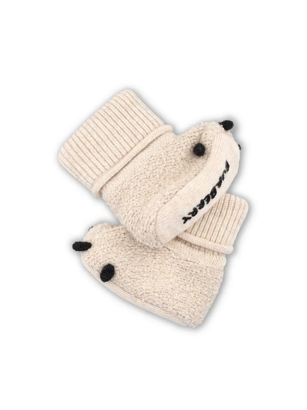 Burberry Kids Logo-Embroidered Ribbed Beanie Set